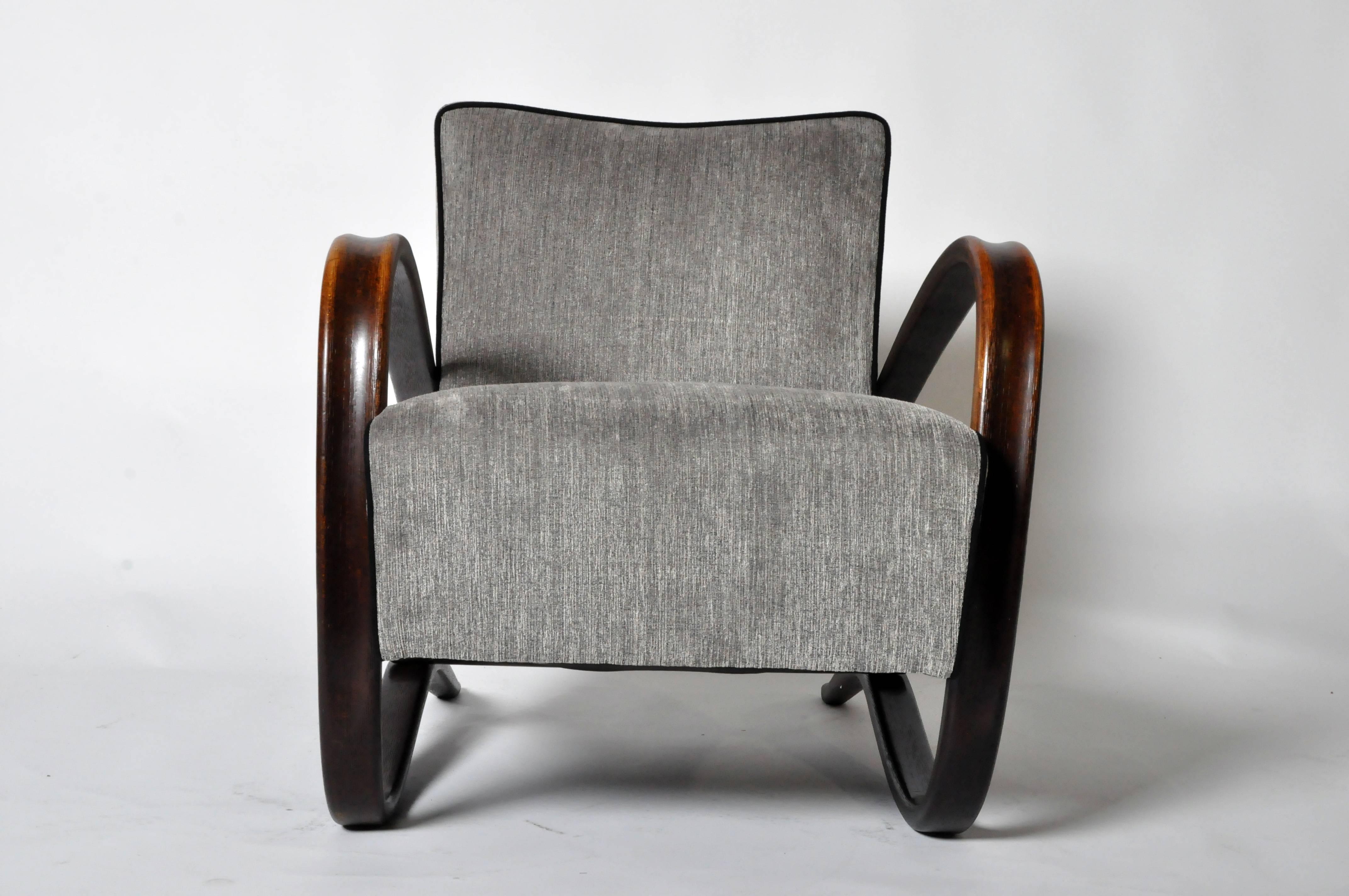 One of the most prominent Czech furniture designers, Jindrich Halabala served as head designer for UP Manufacturing in Brno between 1930 through the mid-1940’s. Having designed most of the “H” model furniture his most recognized pieces are armchairs