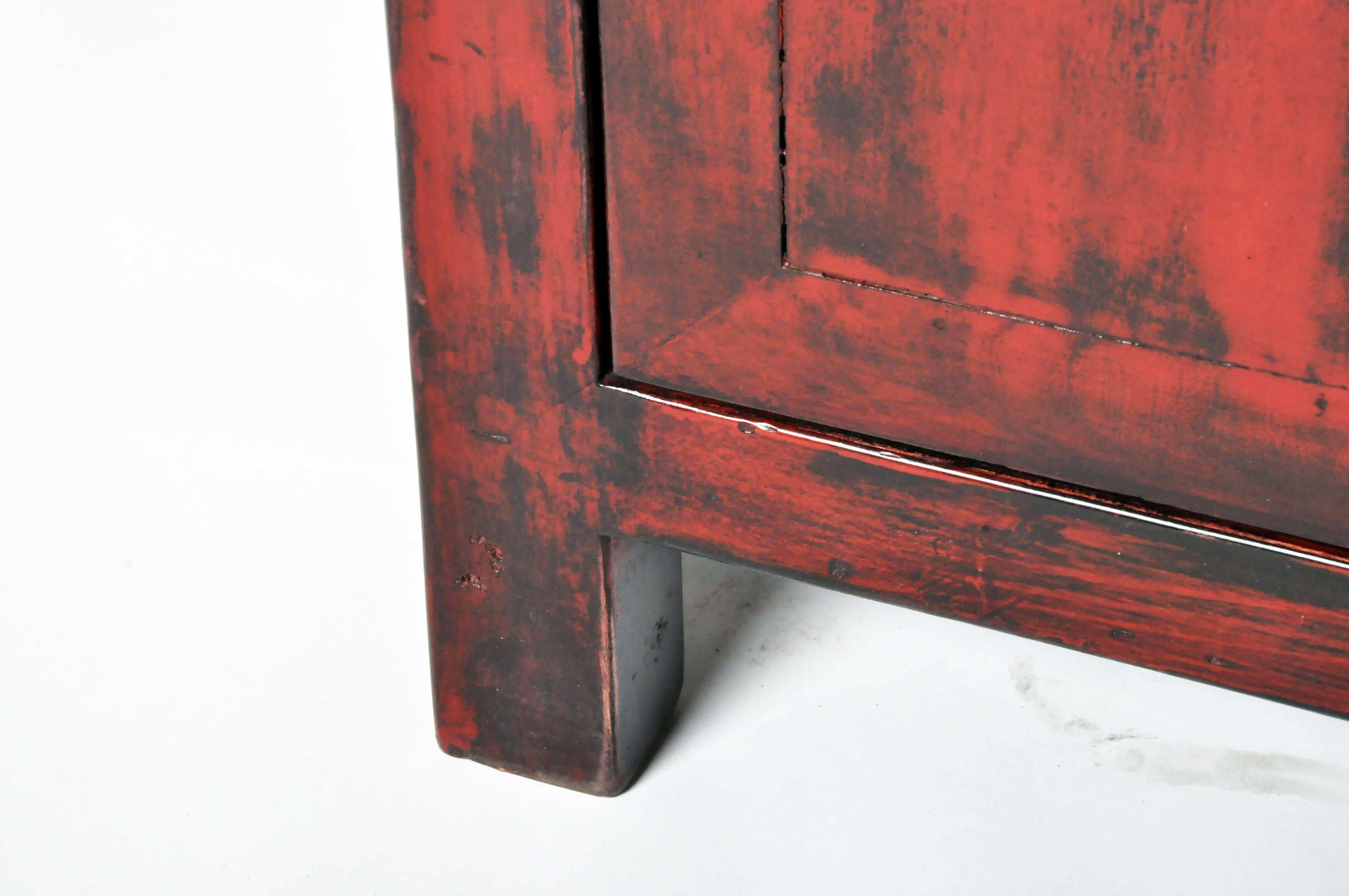 Chinese Red Lacquer Cabinet 5