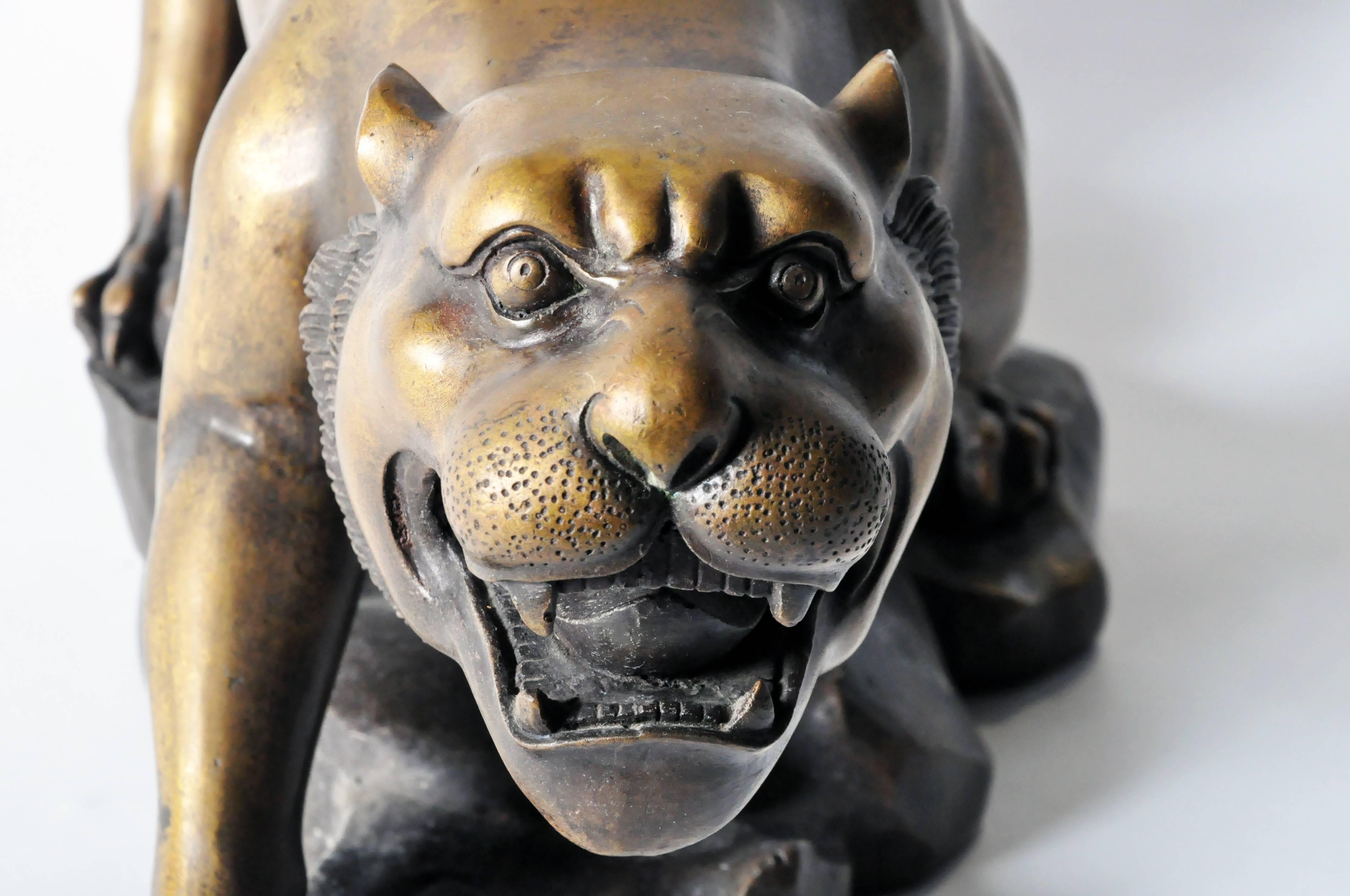 Chinese Bronze Model of a Tiger 3