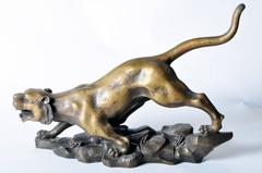 Chinese Bronze Model of a Tiger