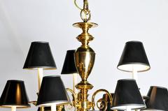 Dutch Baroque Style Brass Chandelier