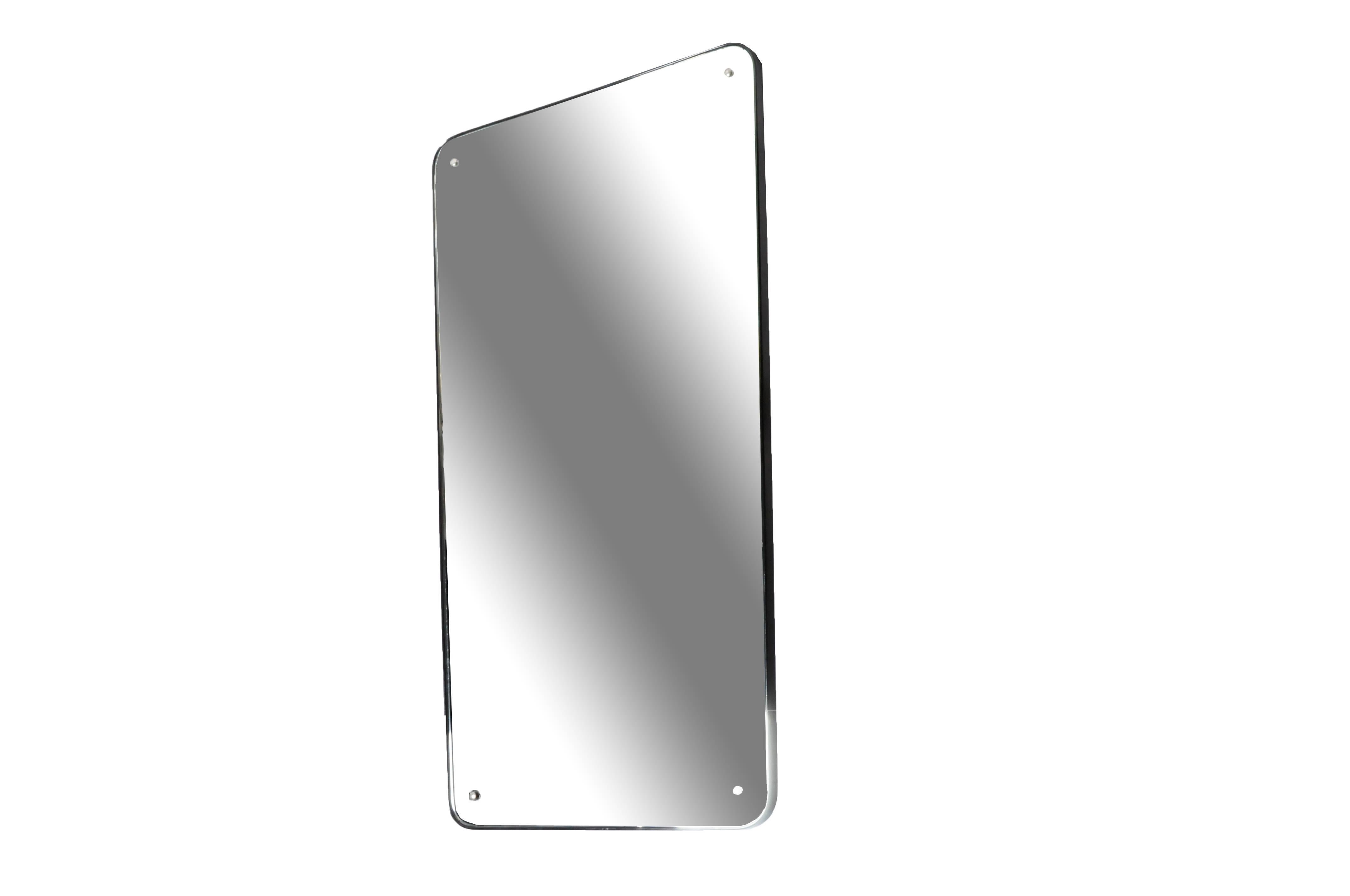 Italian Mid-Century Modern Streamline Mirror
