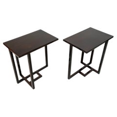 Une paire de tables d'appoint hongroises de style Art déco