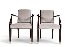 A Pair of Art Deco Style Armchairs