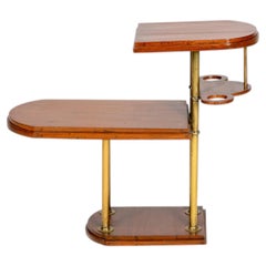 An Indian Mid-Century Modern Table with Two Cantilevered Shelves
