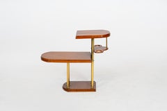 An Indian Mid-Century Modern Table with Two Cantilevered Shelves