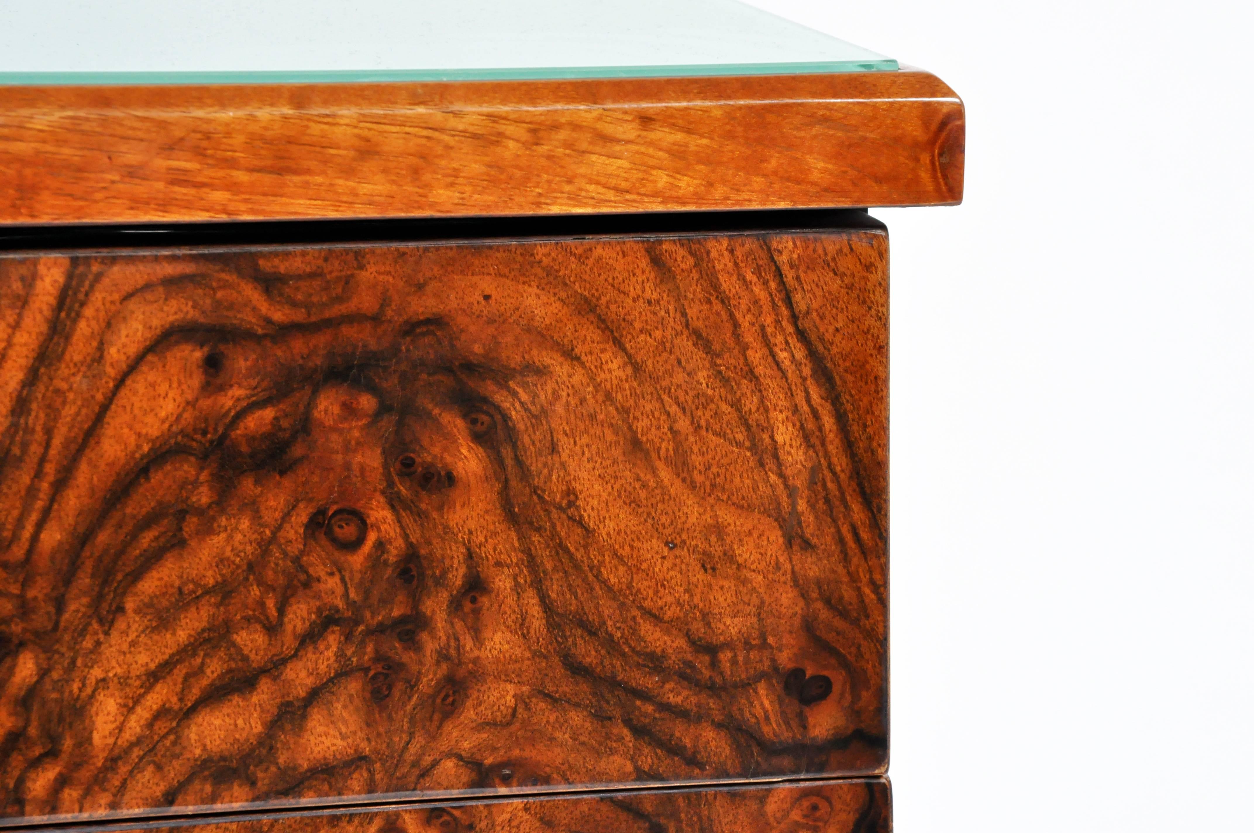 Art Deco Two-Drawer Side Table 4