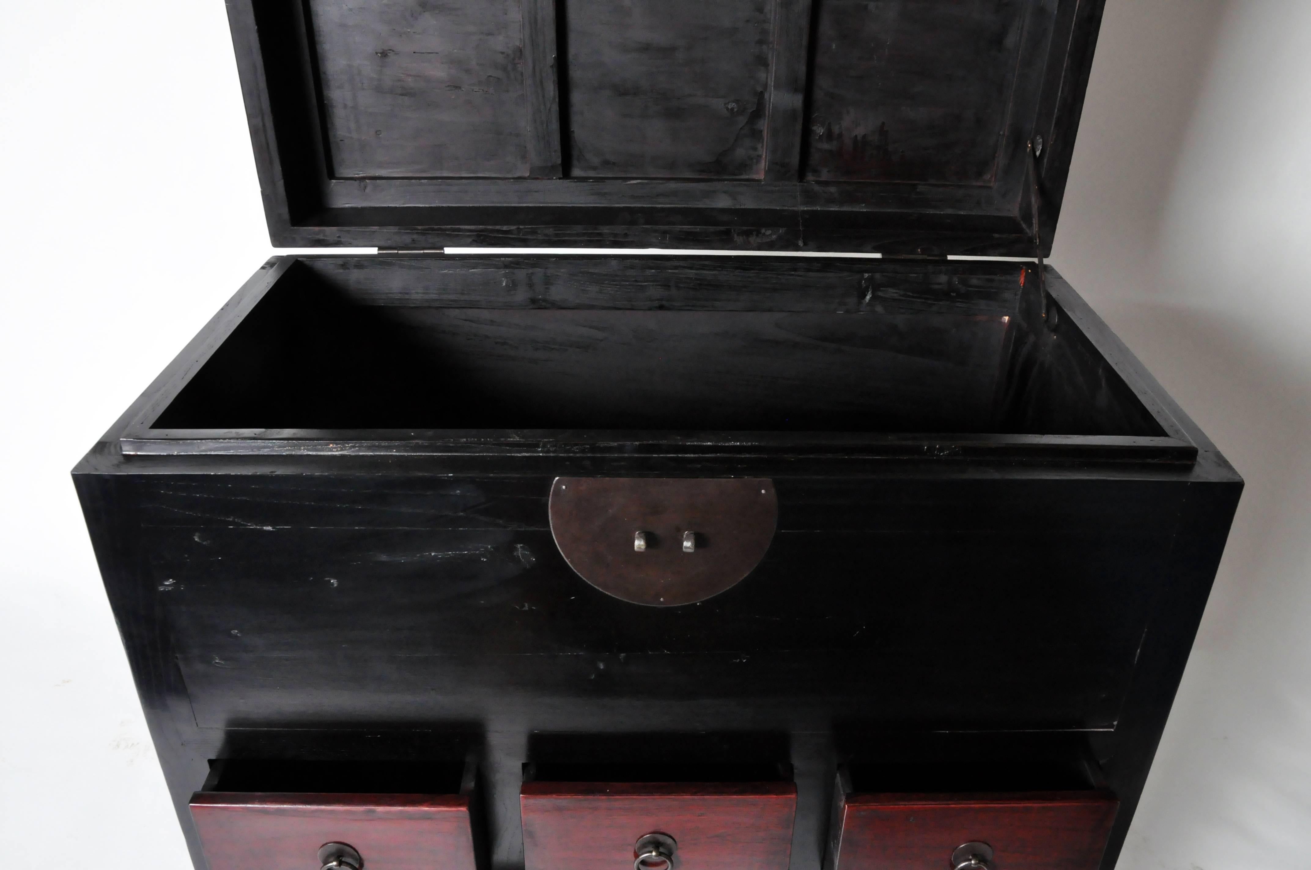 19th Century Chinese Medicine Chest with Restoration