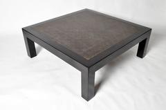 Chinese Rattan Coffee Table with Restoration