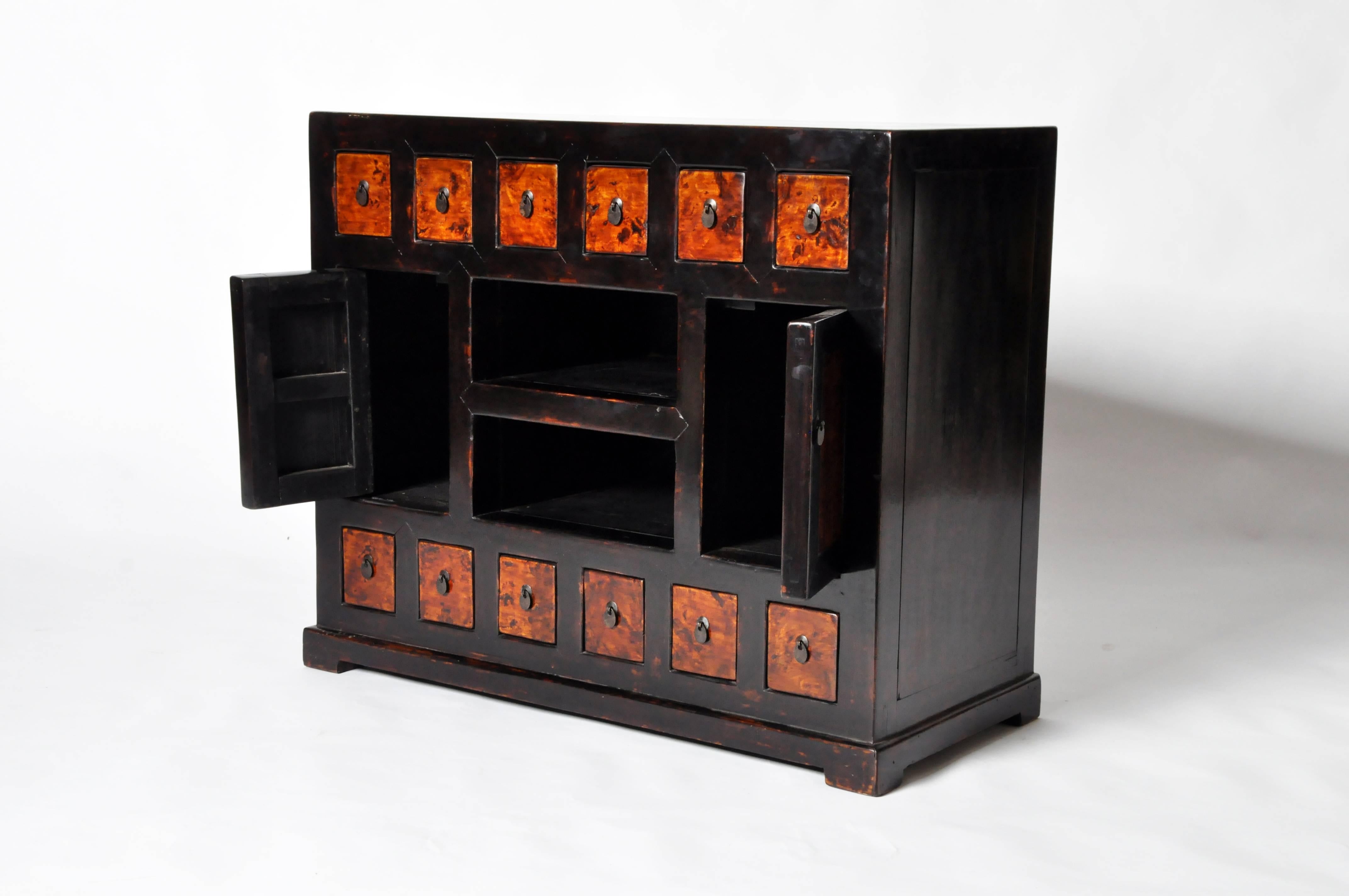 19th Century Chinese Medicine Chest with Restoration