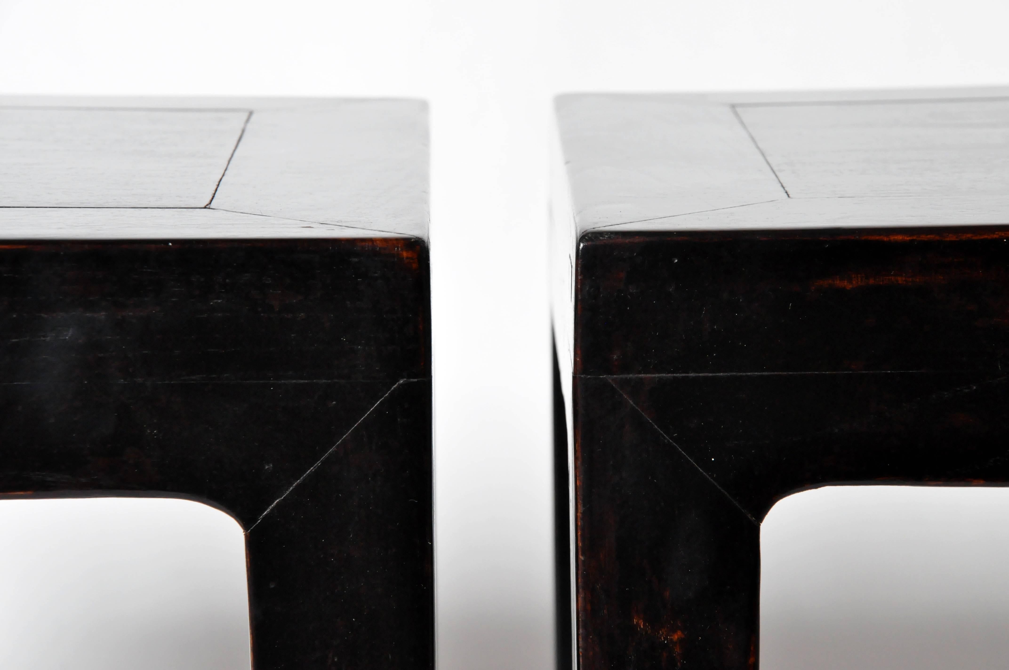 Pair of Chinese Side Tables with Restoration 2
