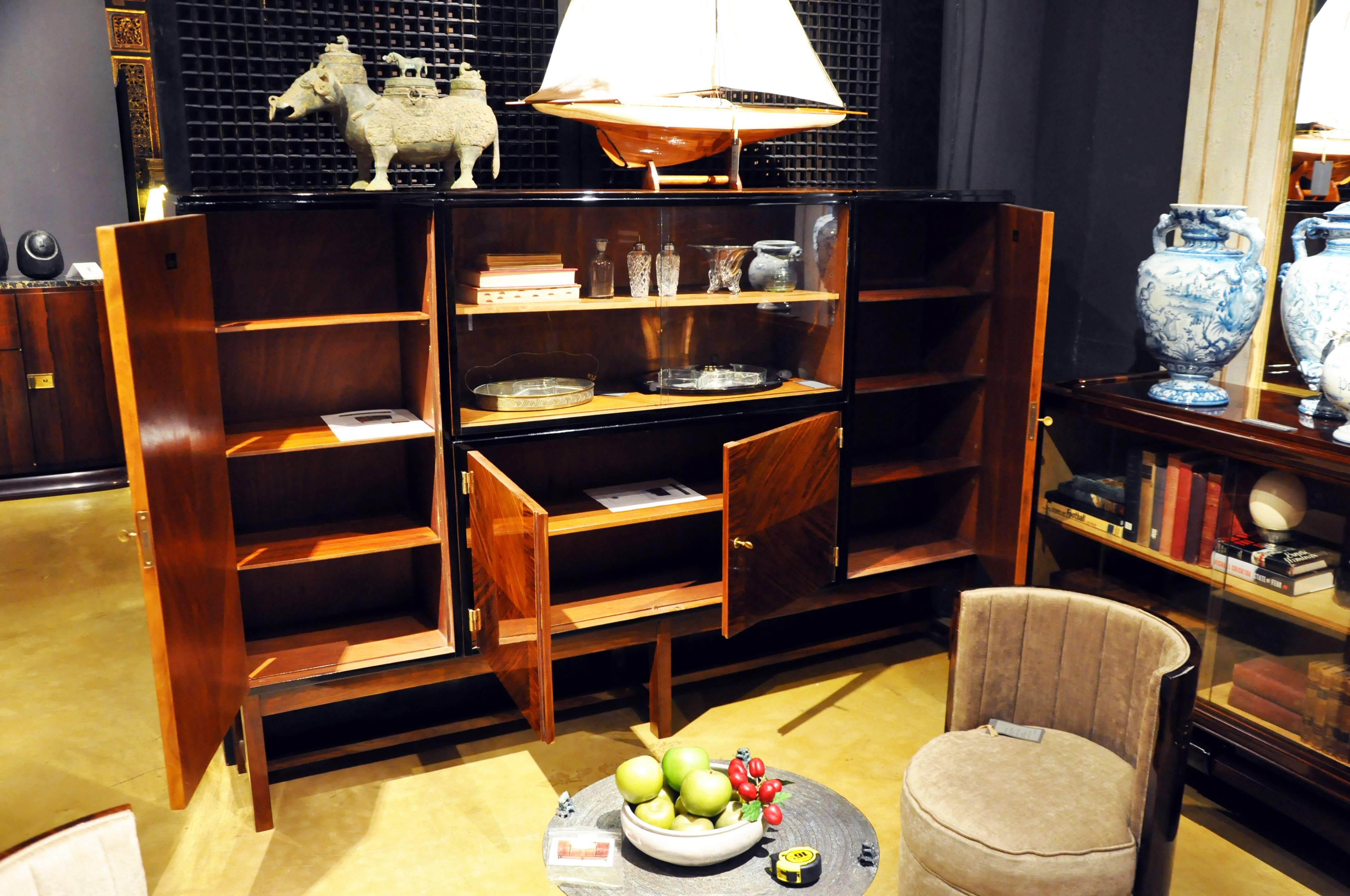 Veneer Art Deco Sideboard by Karoly Lingel