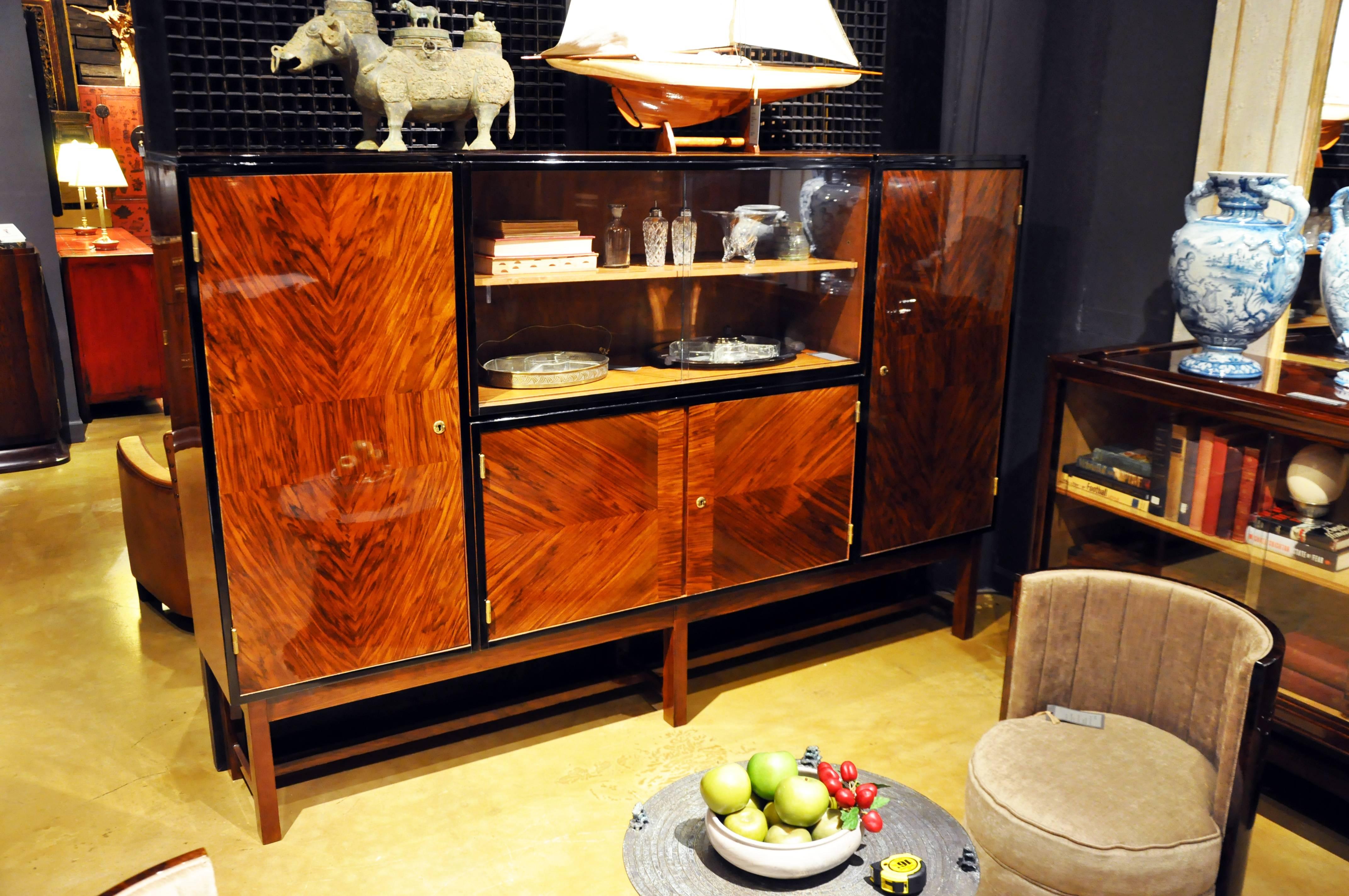 Hungarian Art Deco Sideboard by Karoly Lingel