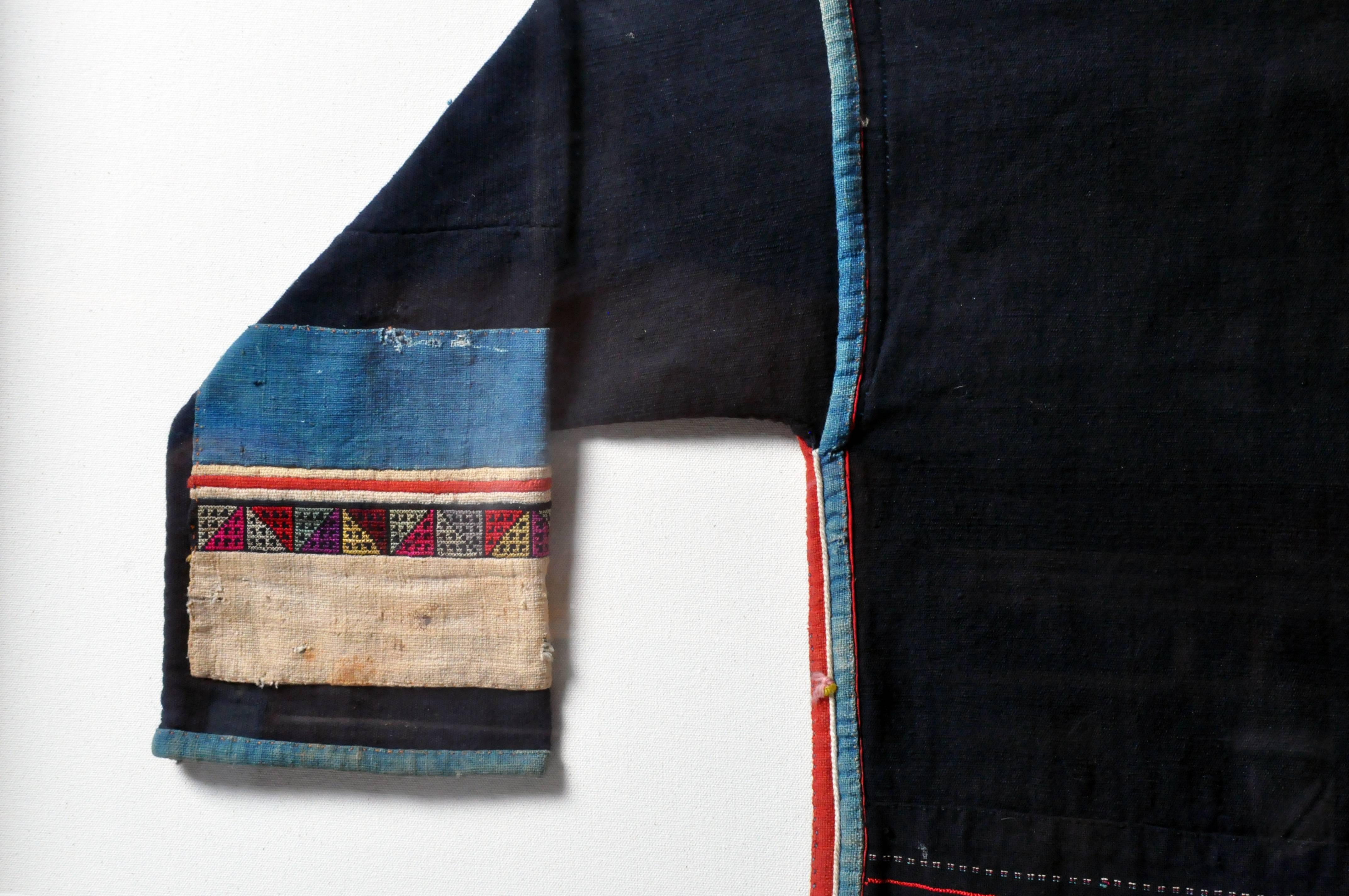 Vegetable Dyed Akha Man's Hemp Jacket