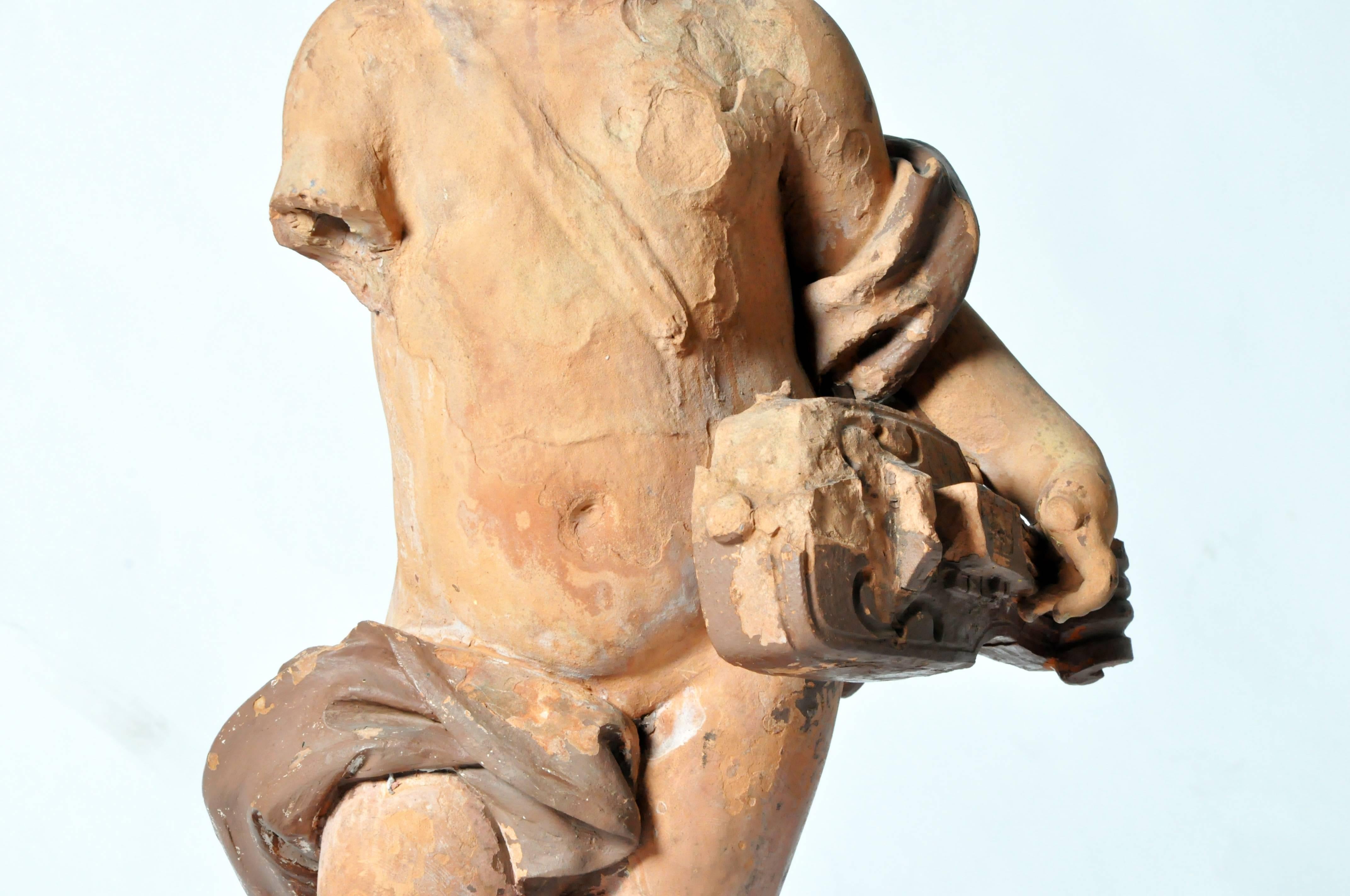 French Terracotta Figure of a Boy 1