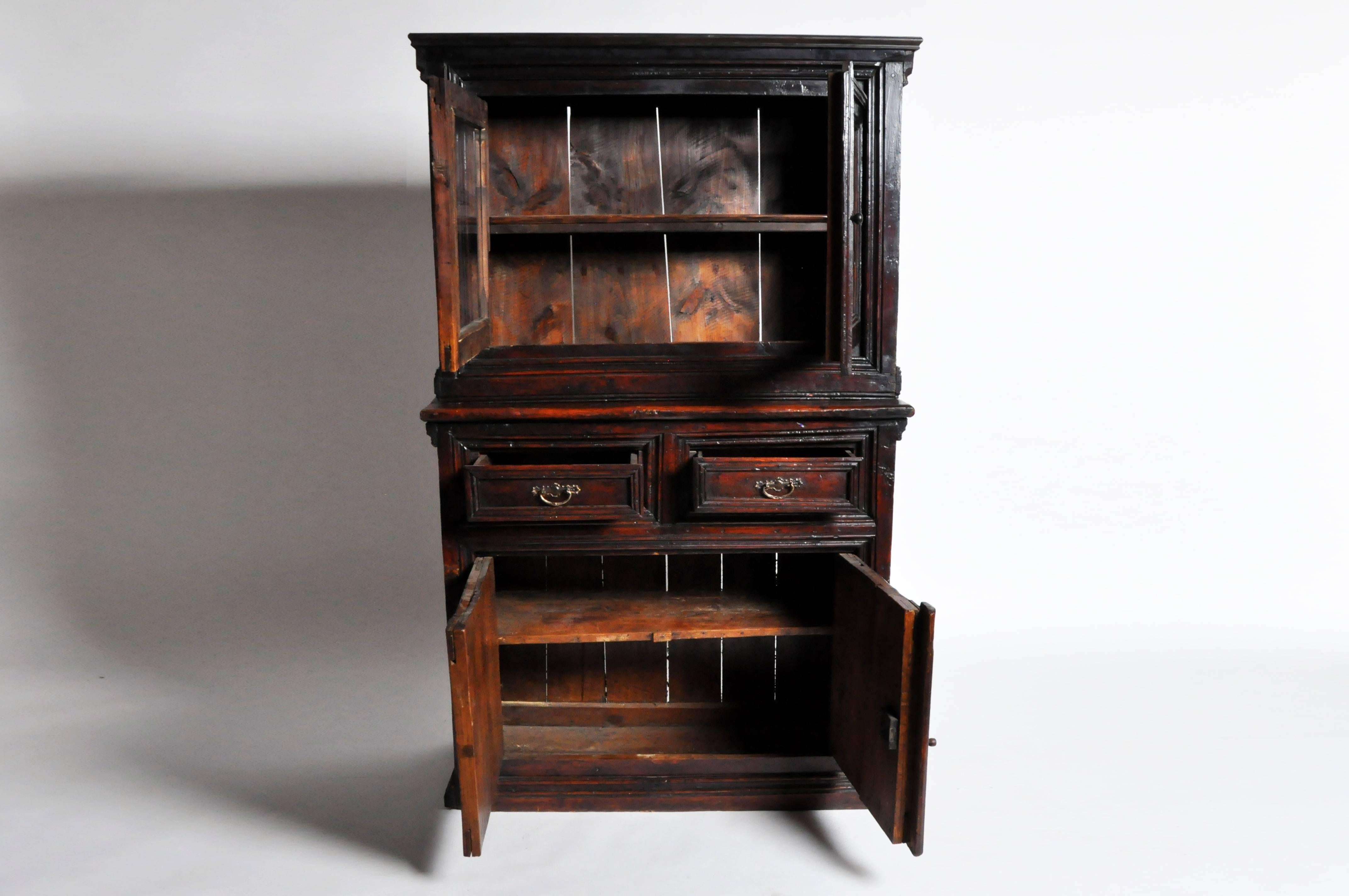 19th Century French Pine Wood Cupboard