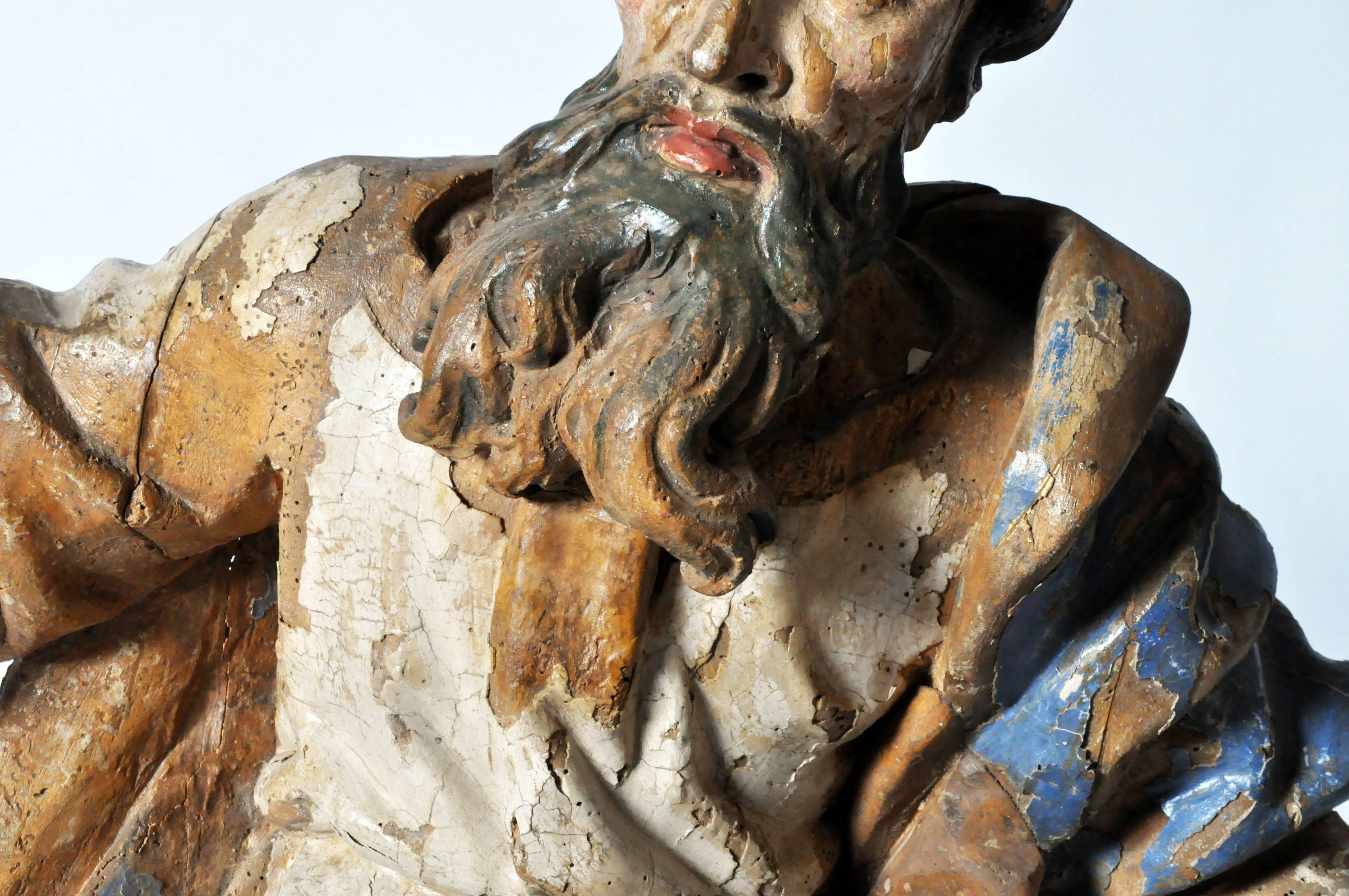 Poplar Sculpture of Saint Peter