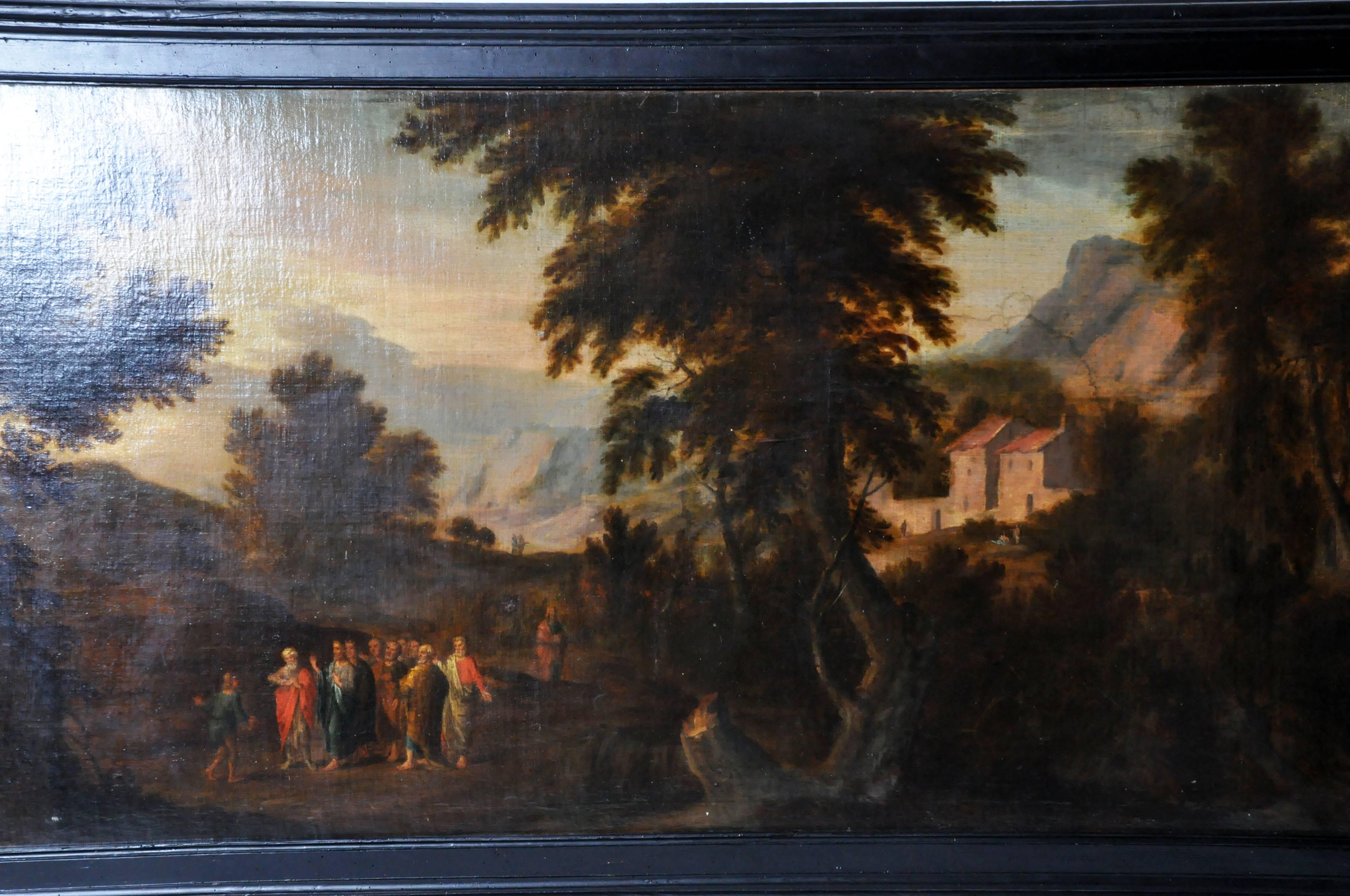 Flämisches Gemälde von „Pastoral Scene“ im Angebot 3