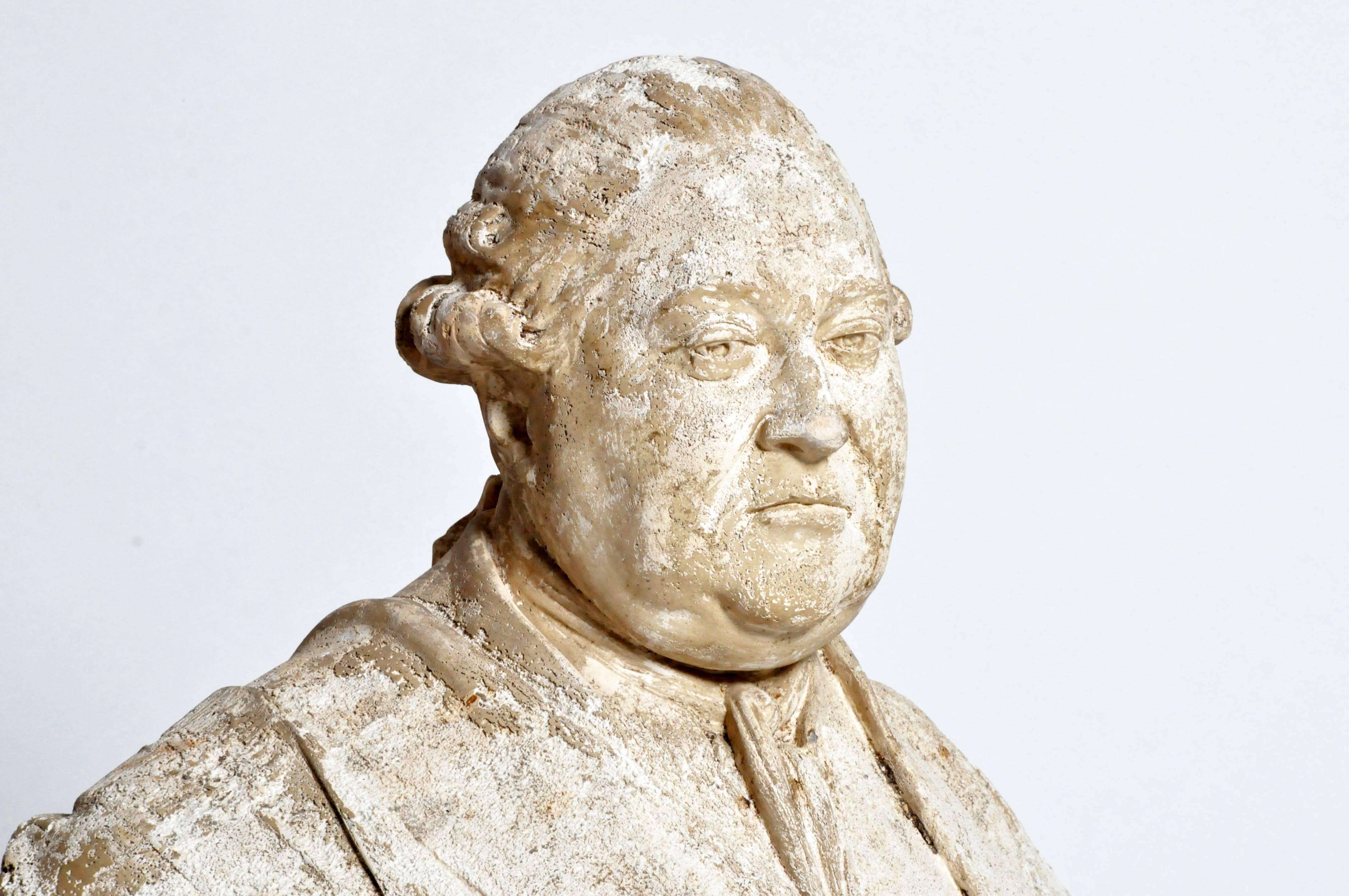 Bust of Pierre Andre de Suffren de Saint Tropez In Good Condition In Chicago, IL
