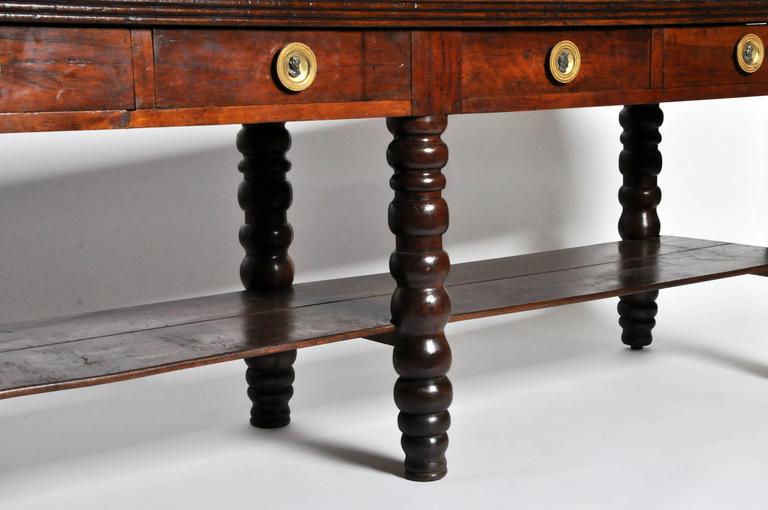 Console Table with Single Piece Top at 1stDibs