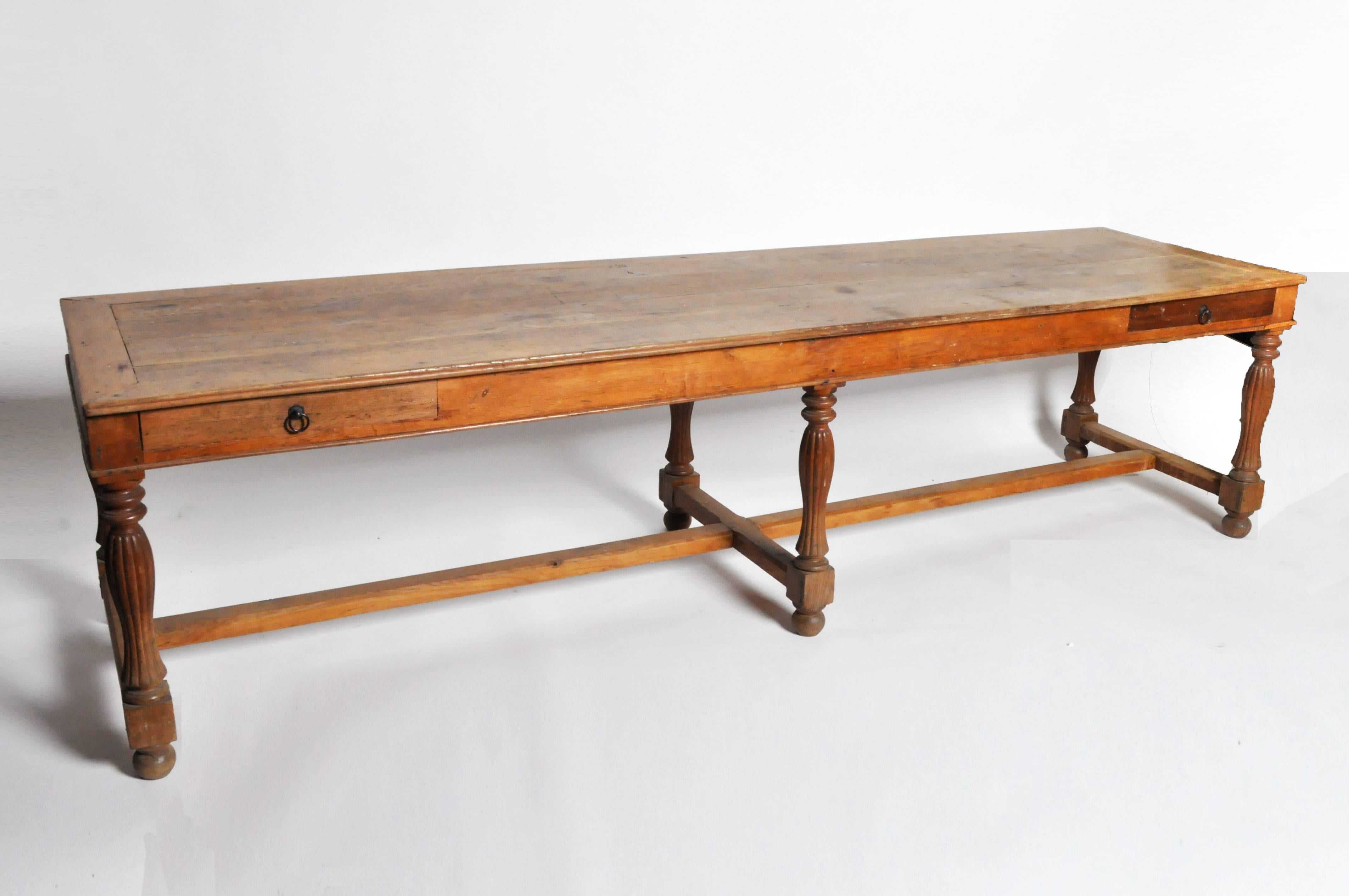 Oak French Dining Table