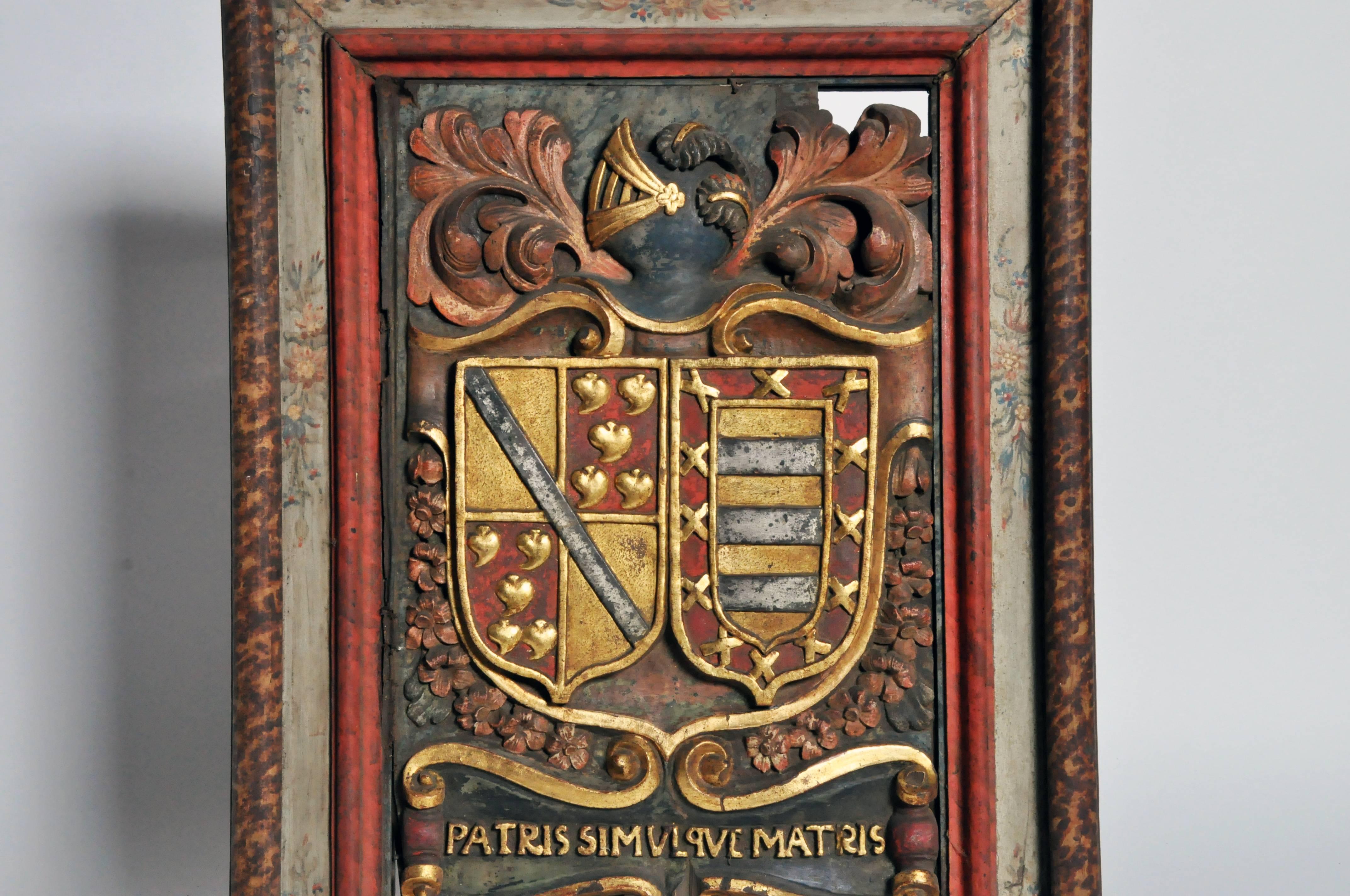 Oak Family Crest from a Chateau For Sale