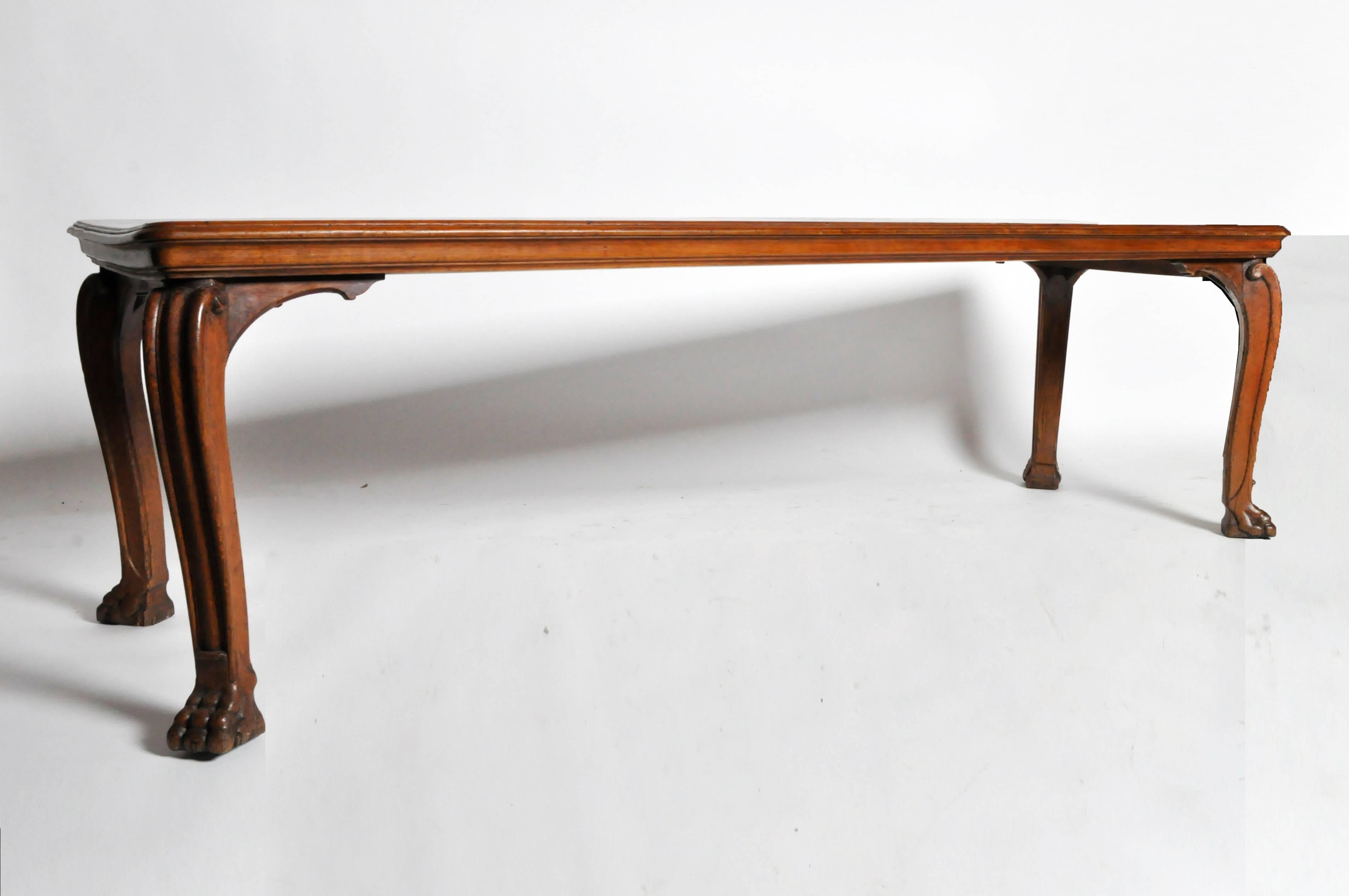 French Solid Walnut Top Dinning Table