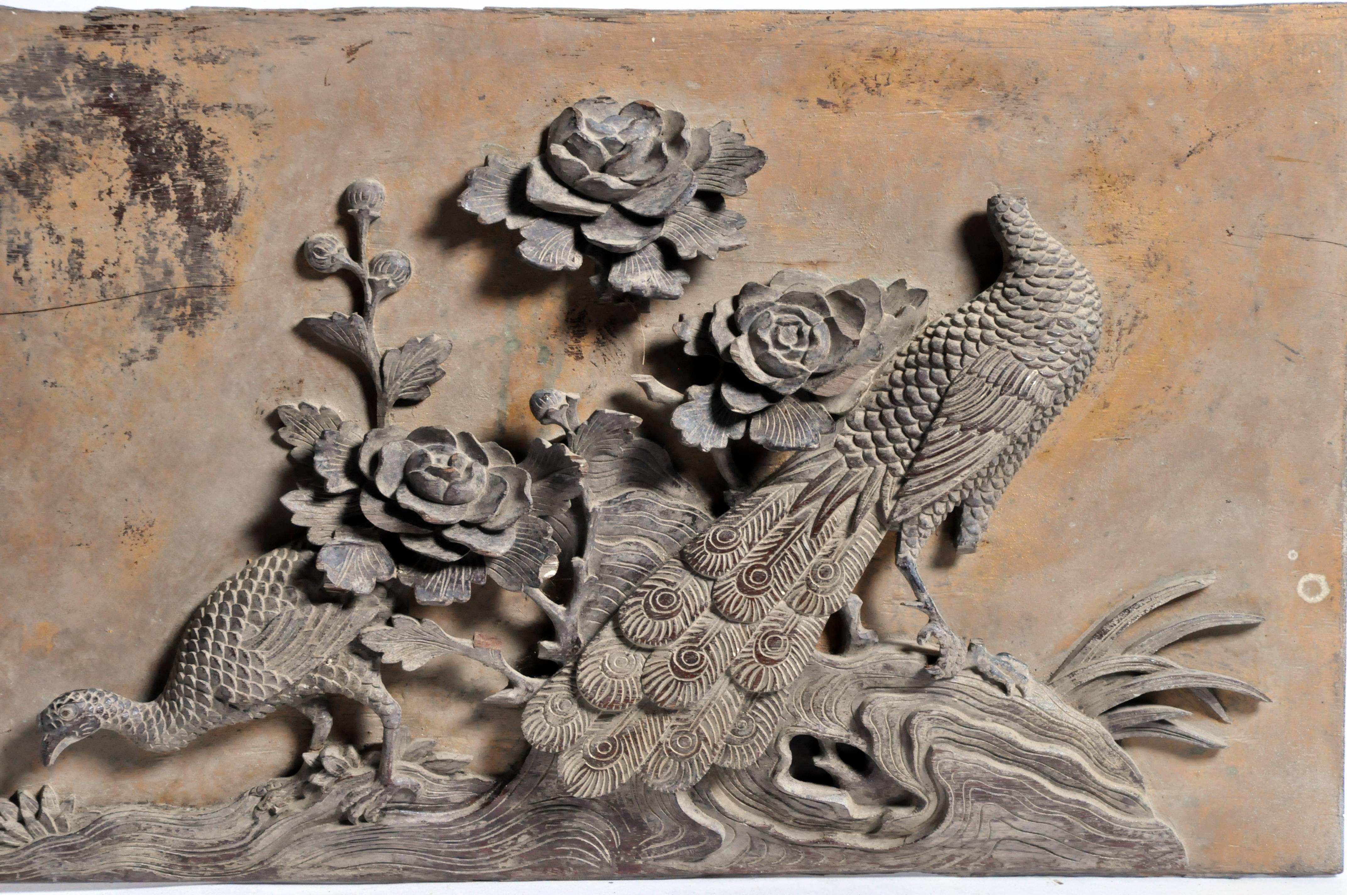 Boisserie Panel with Carved Pheasants 4