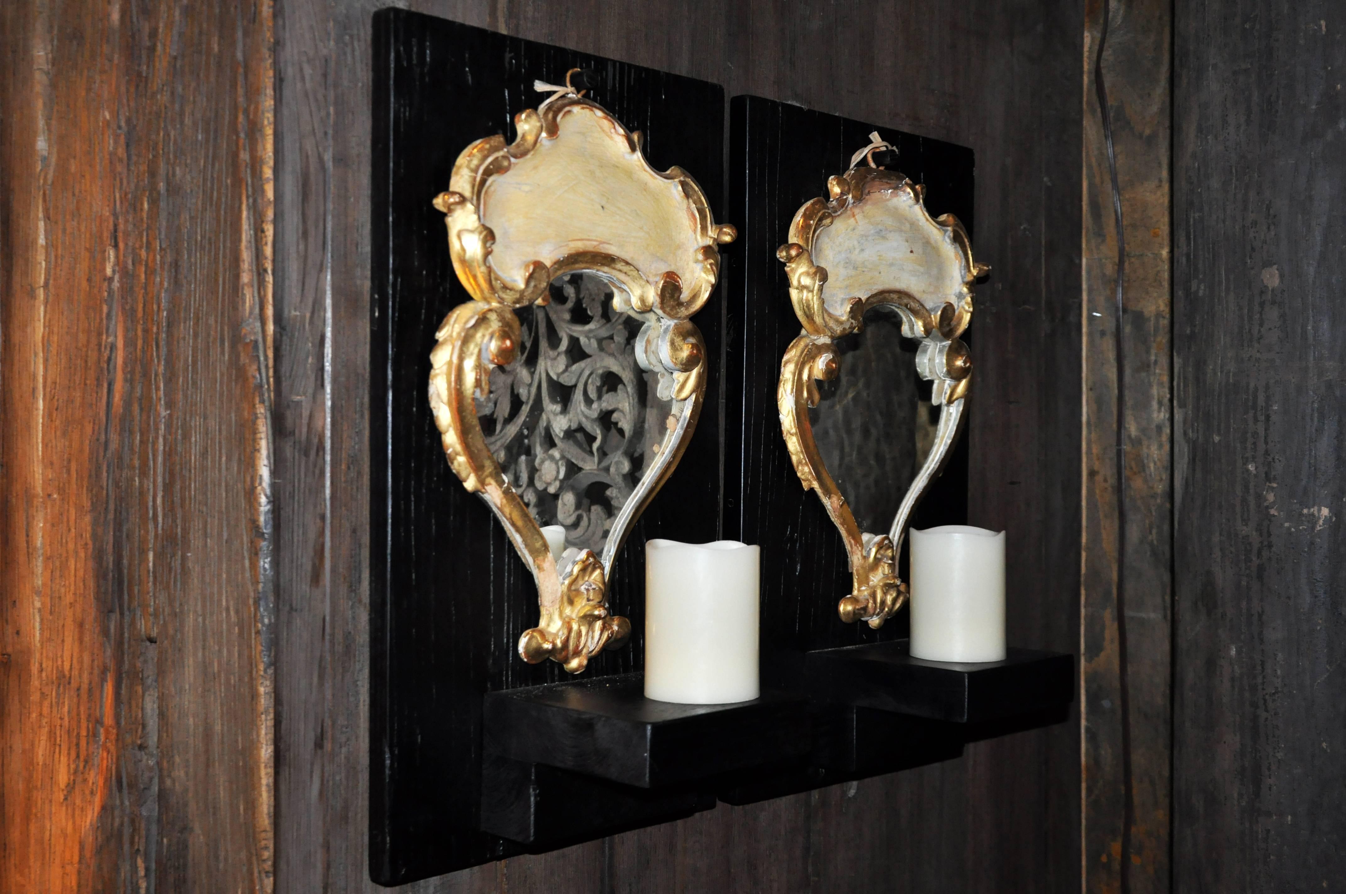 Rococo Pair of Venetian Girandole Mirrors