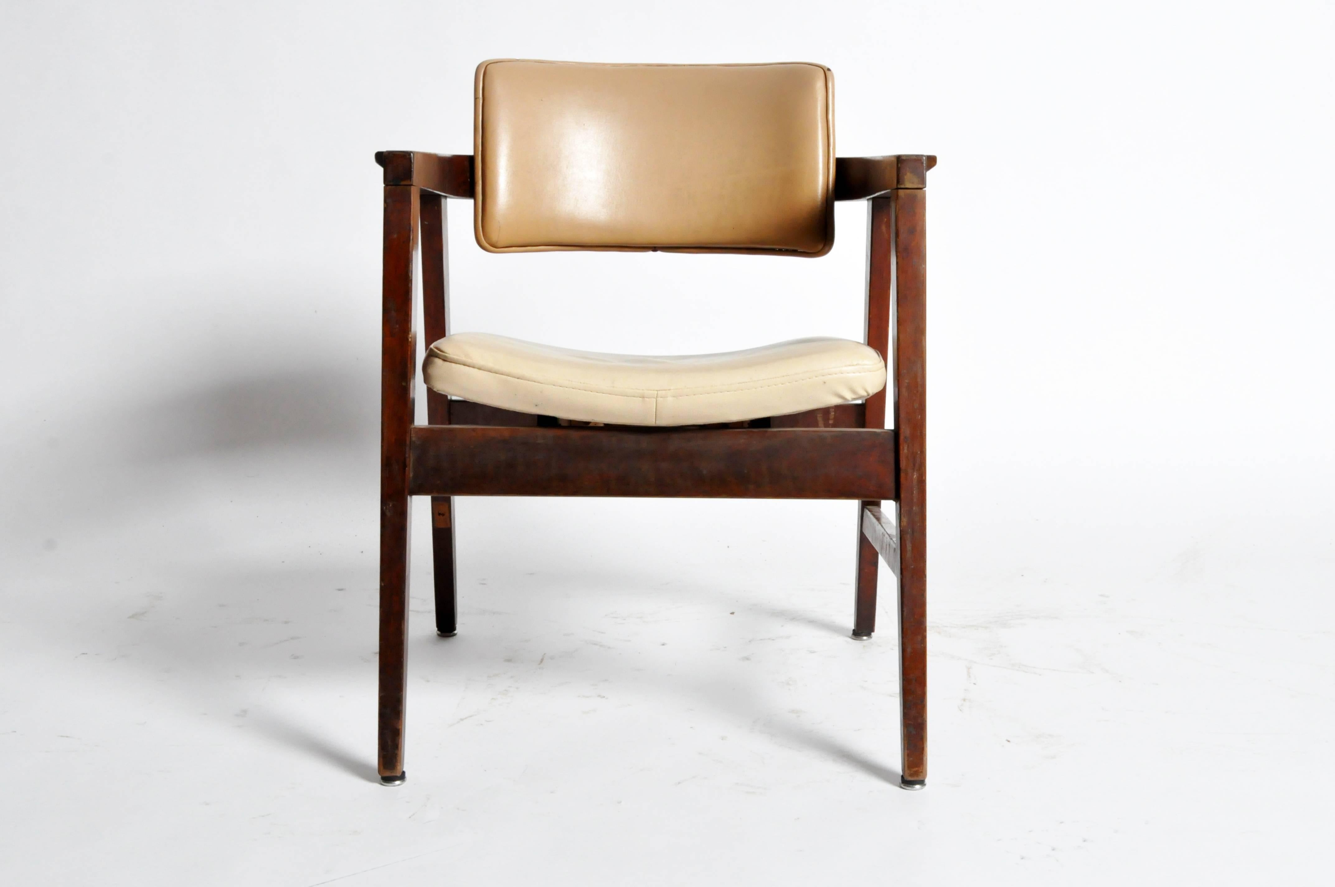 mid-century french armchairs