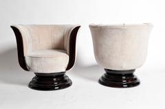1940's Pair of Tulip Shape Armchairs