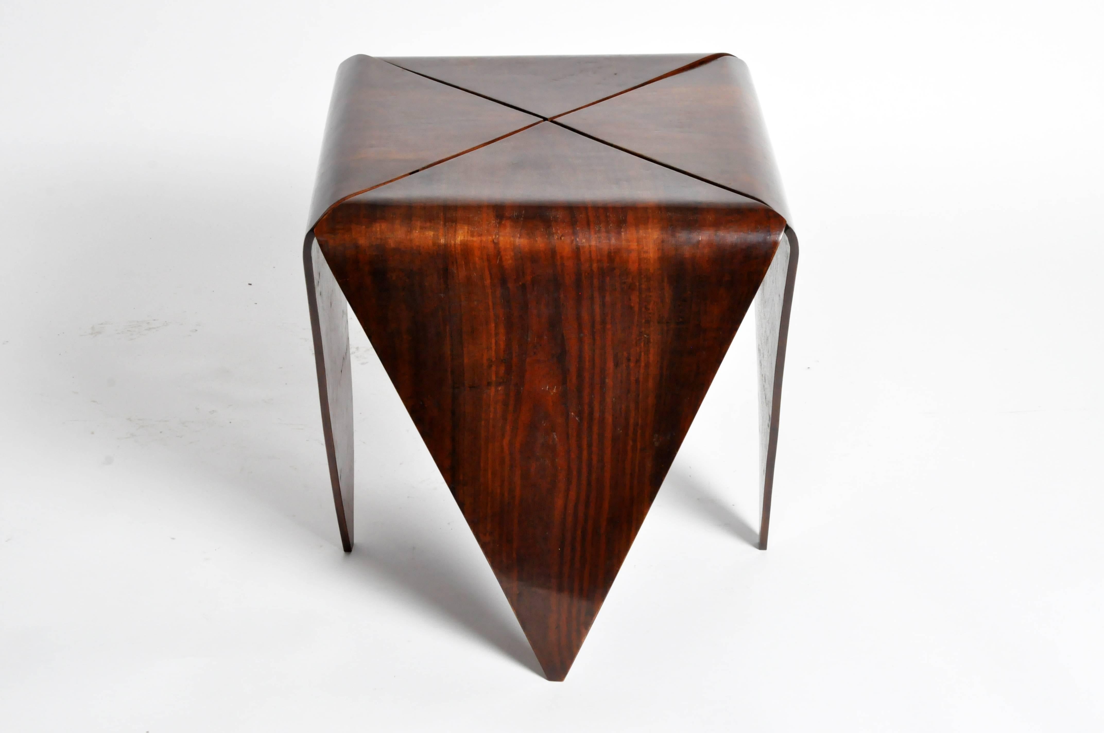 Table designed by celebrated architect and designer Jorge Zalszupin. In the 1950s Jorge Zalszupin founded L'Atelier, a furniture design manufacturer in Sao Paulo, Brazil. Zalszupin's one-off designs were included by Oscar Niemeyer in the Palácio da