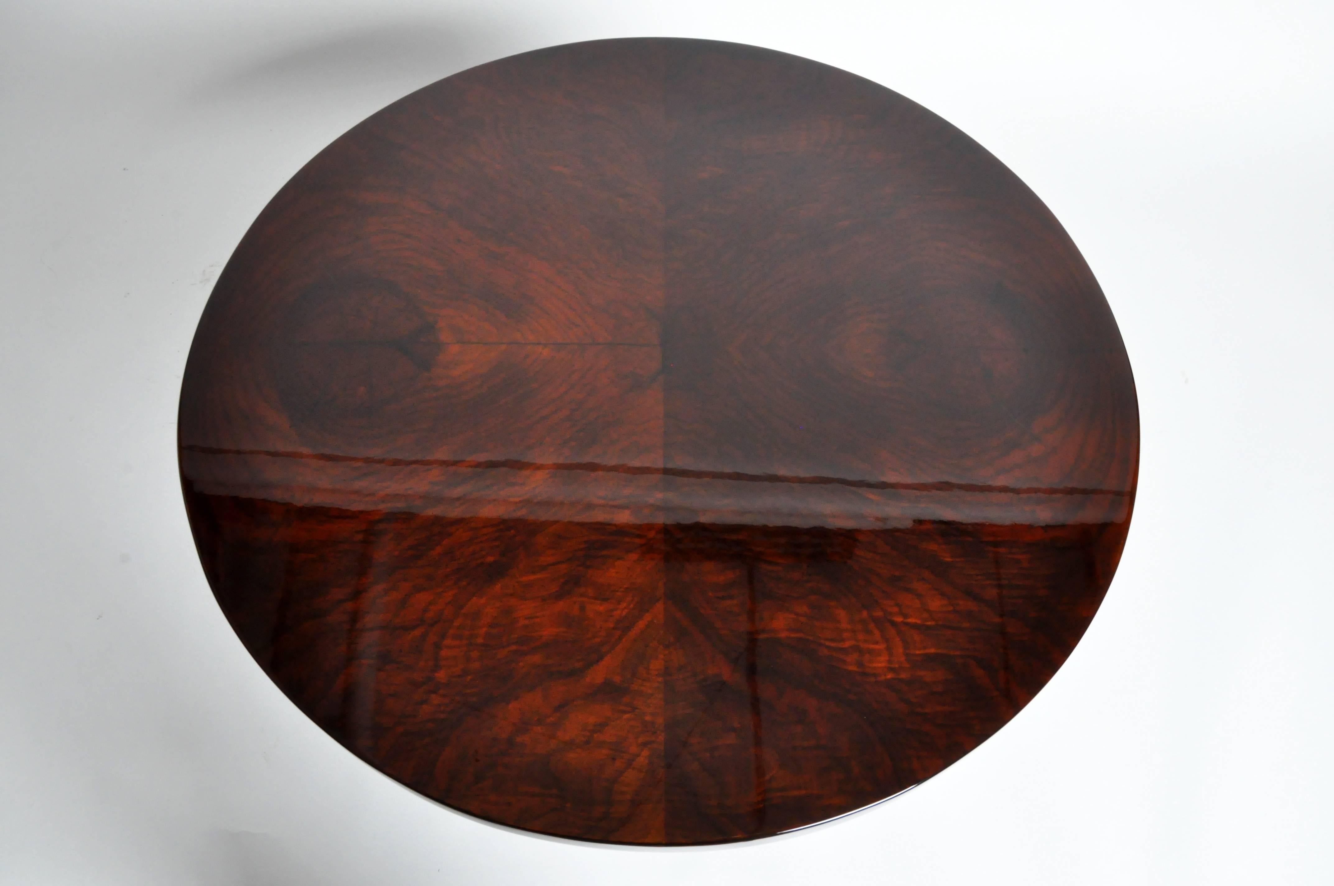 Veneer Art Deco Style Round Table