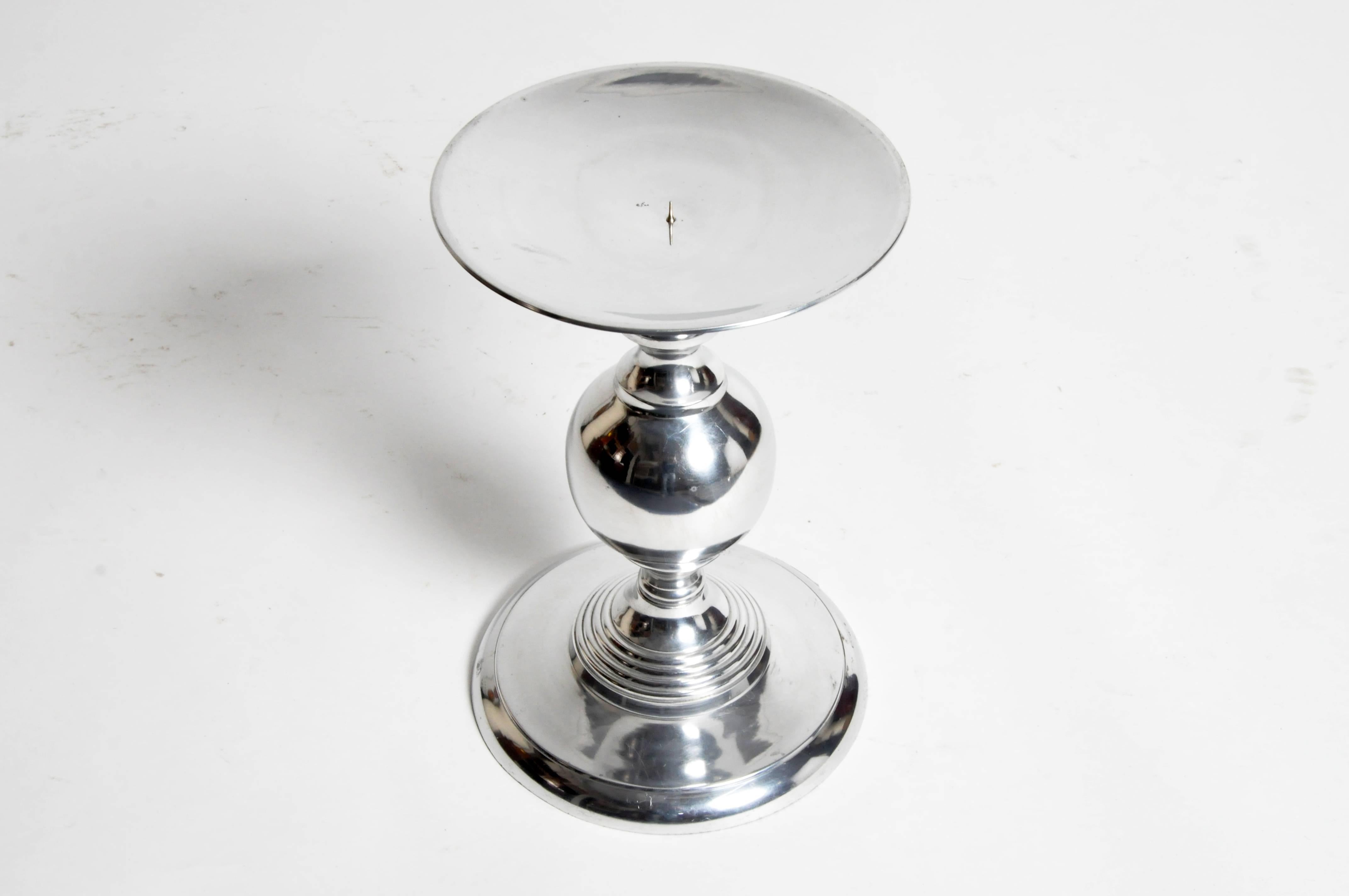Contemporary Pair of French Candleholders