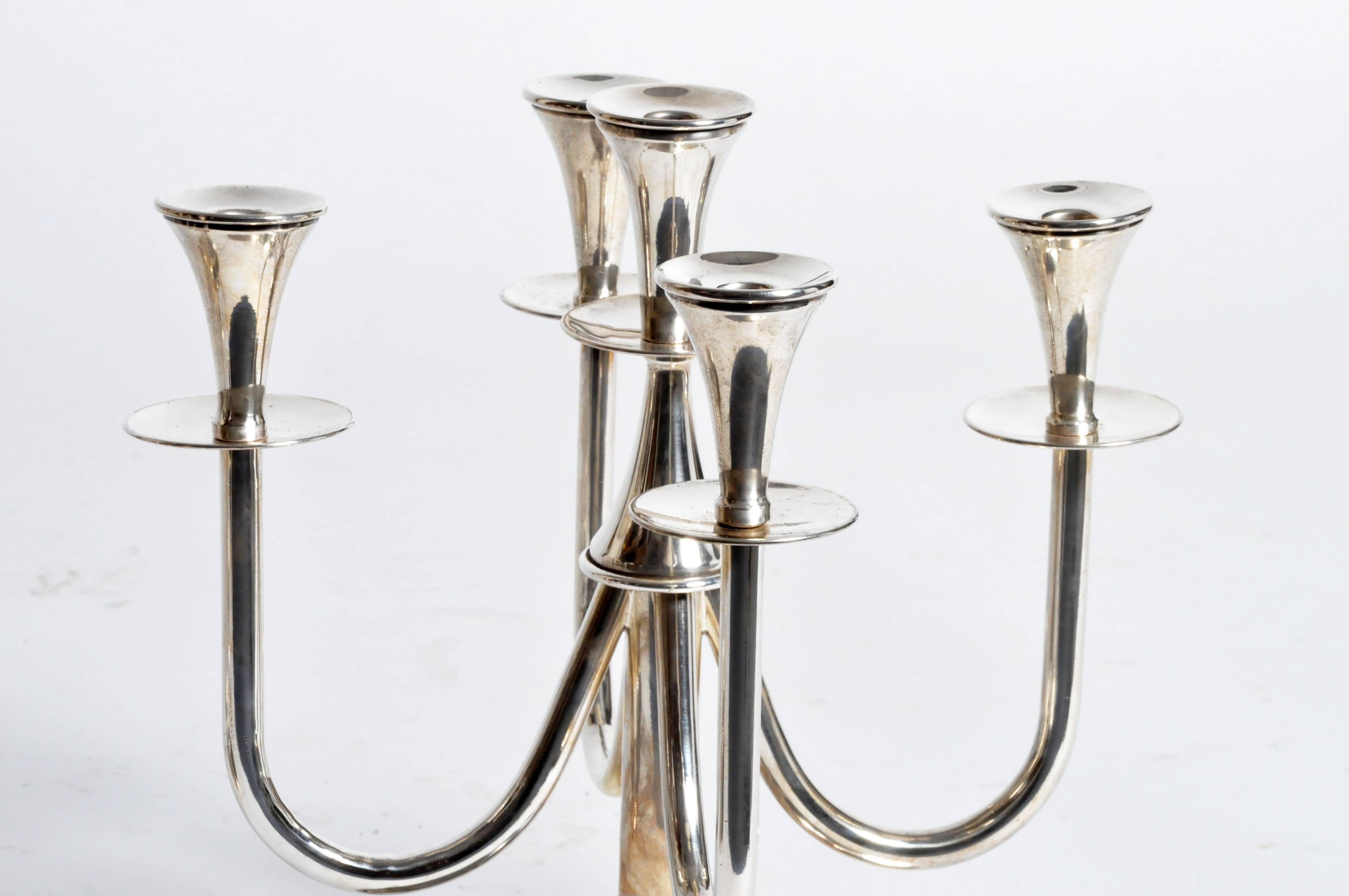 Metal Pair of Hungarian Candle Holders
