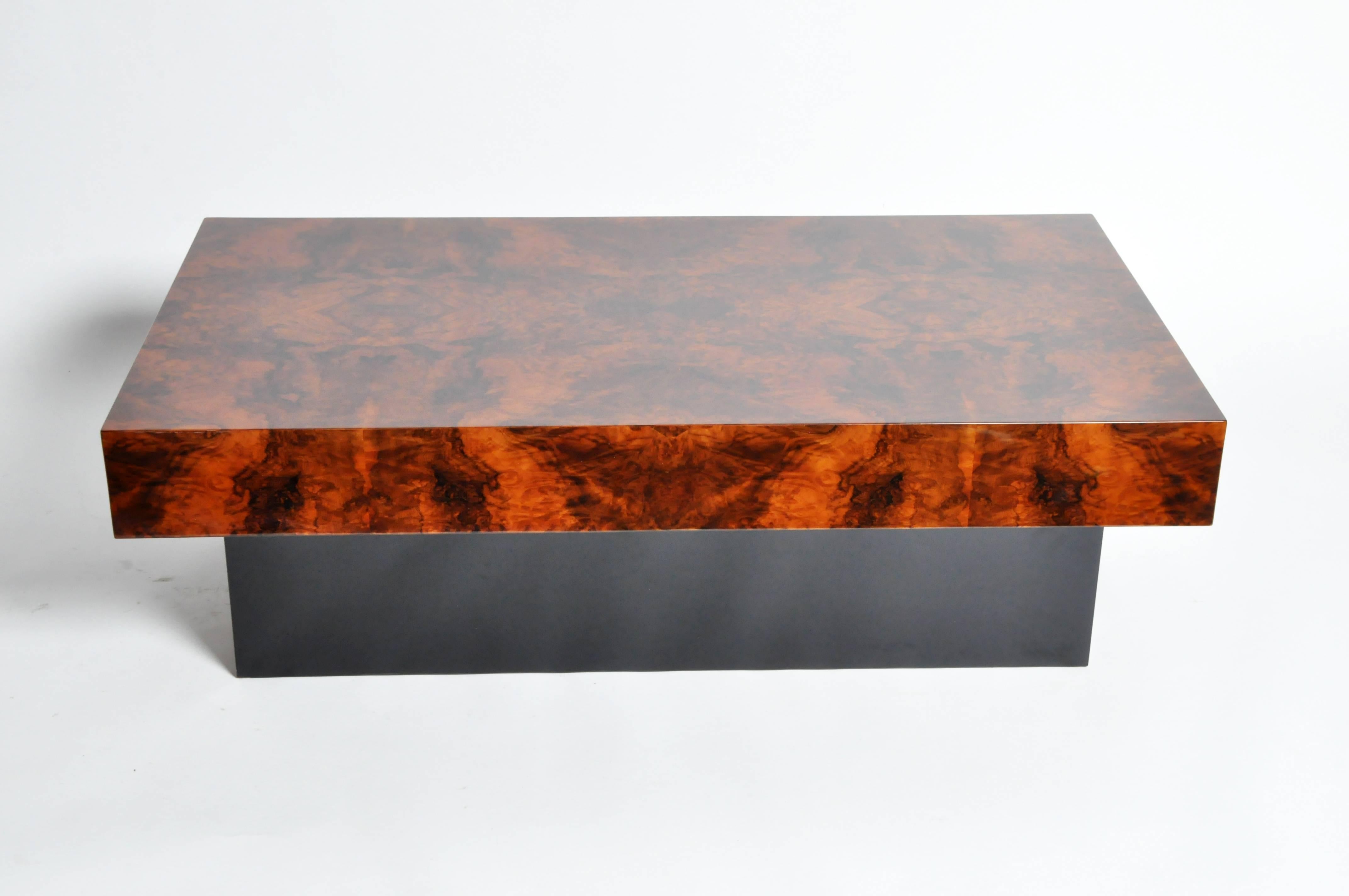 Bold, monumentality of form and high gloss finish make this piece of furniture a masterpiece in the 