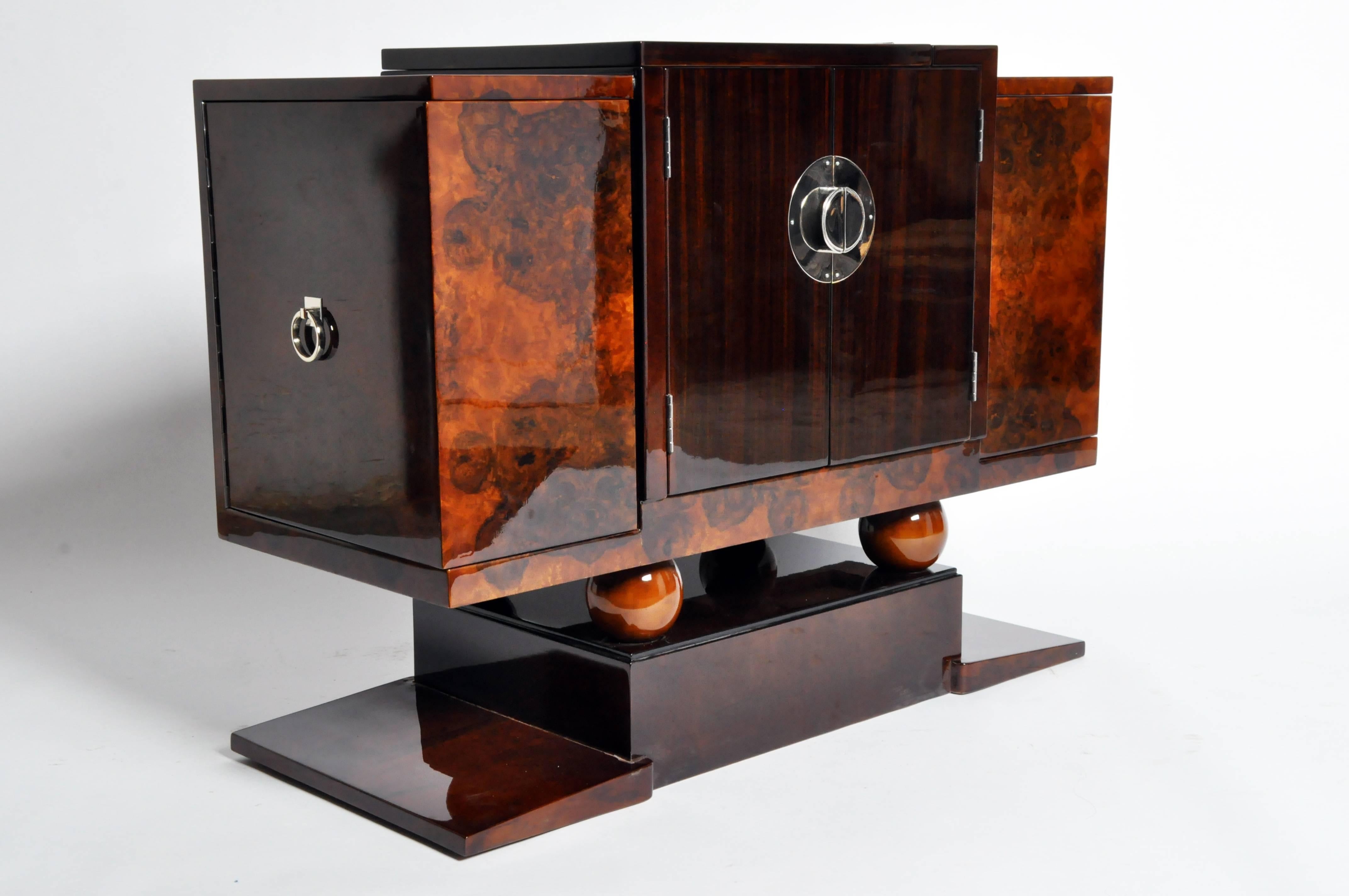Hungarian Art Deco Style Bar Cabinet