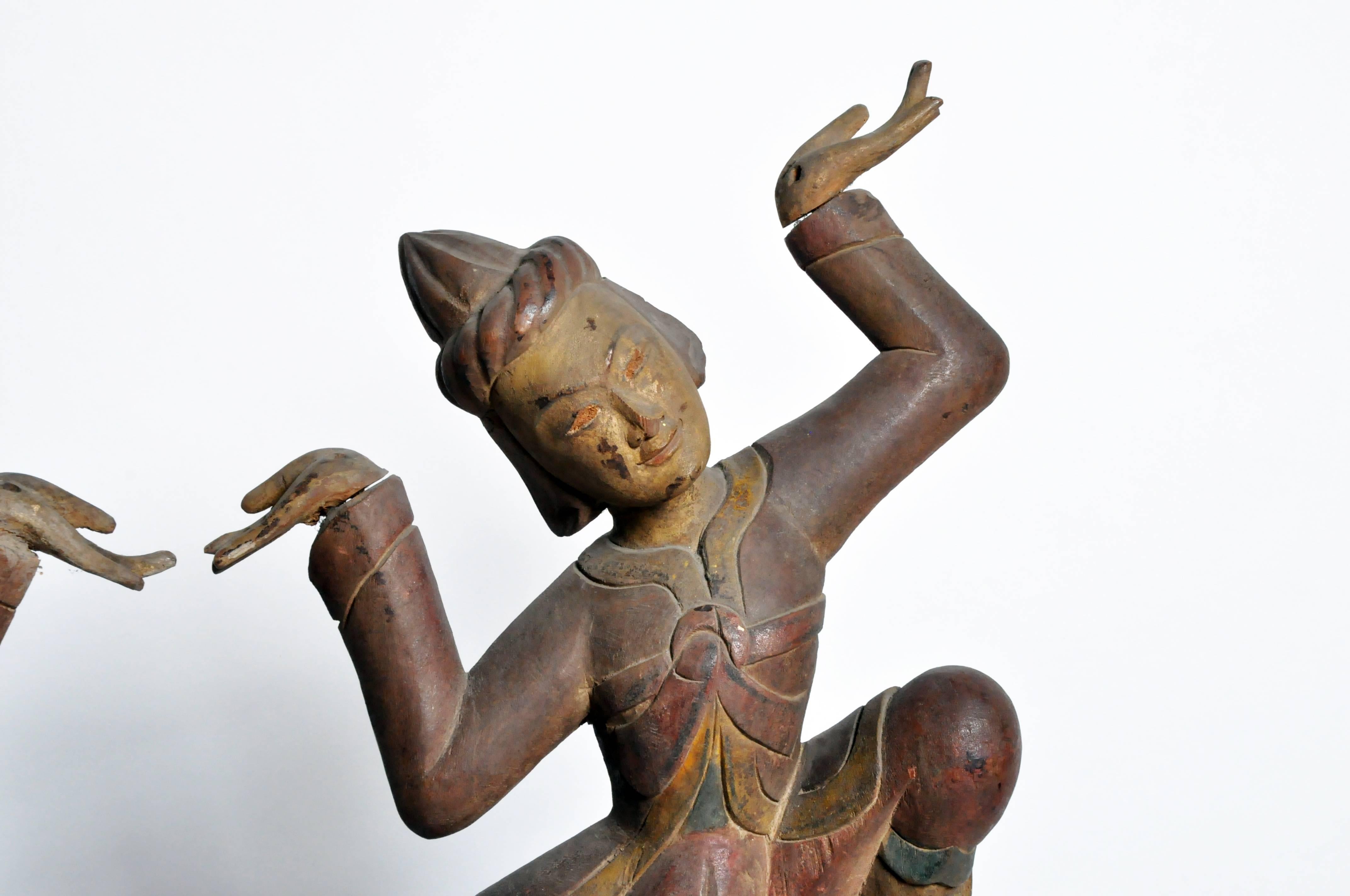Metal Hand-Carved Thai Dancers