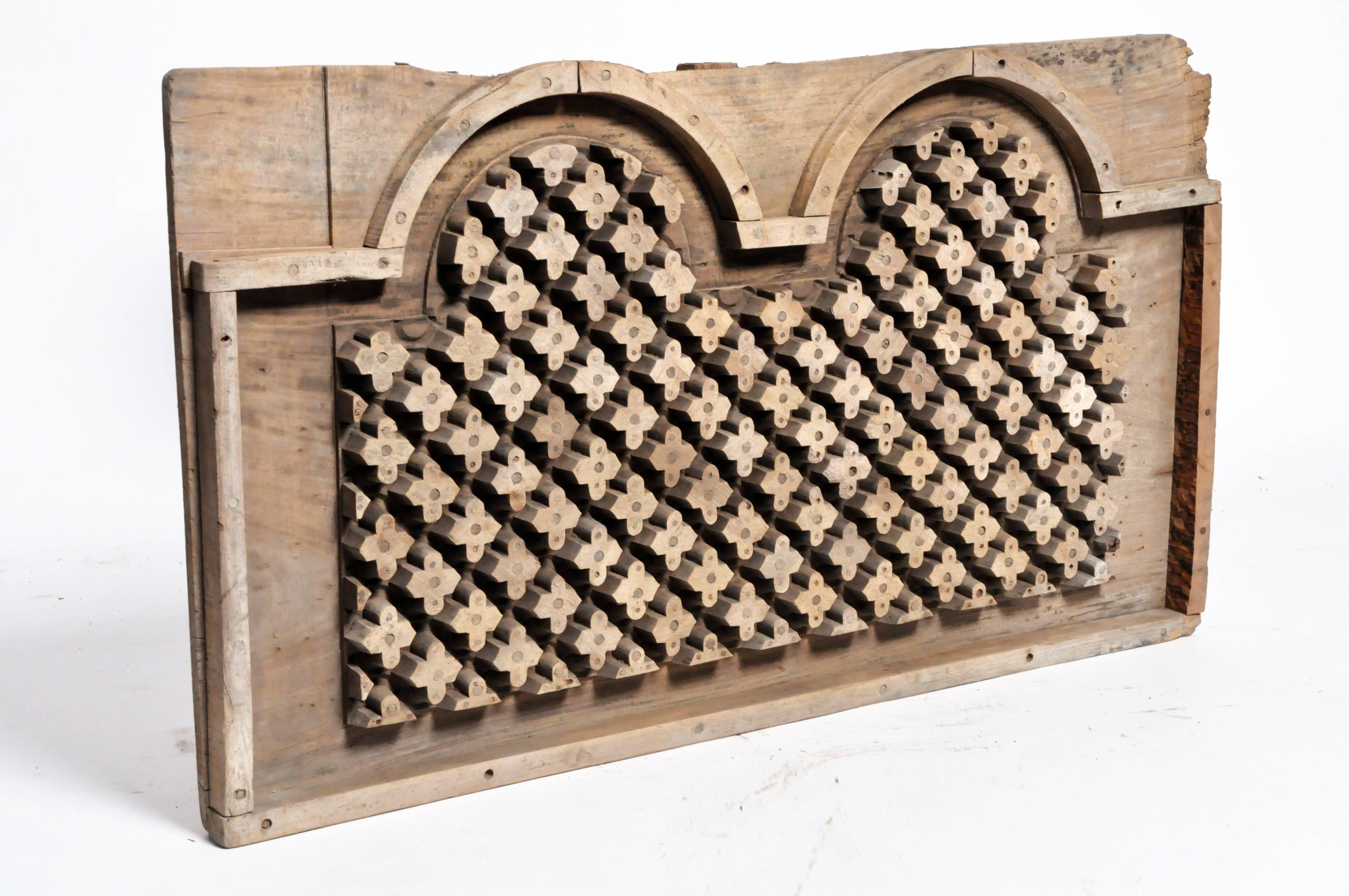 Mid-Century Modern Wooden Cement Mold