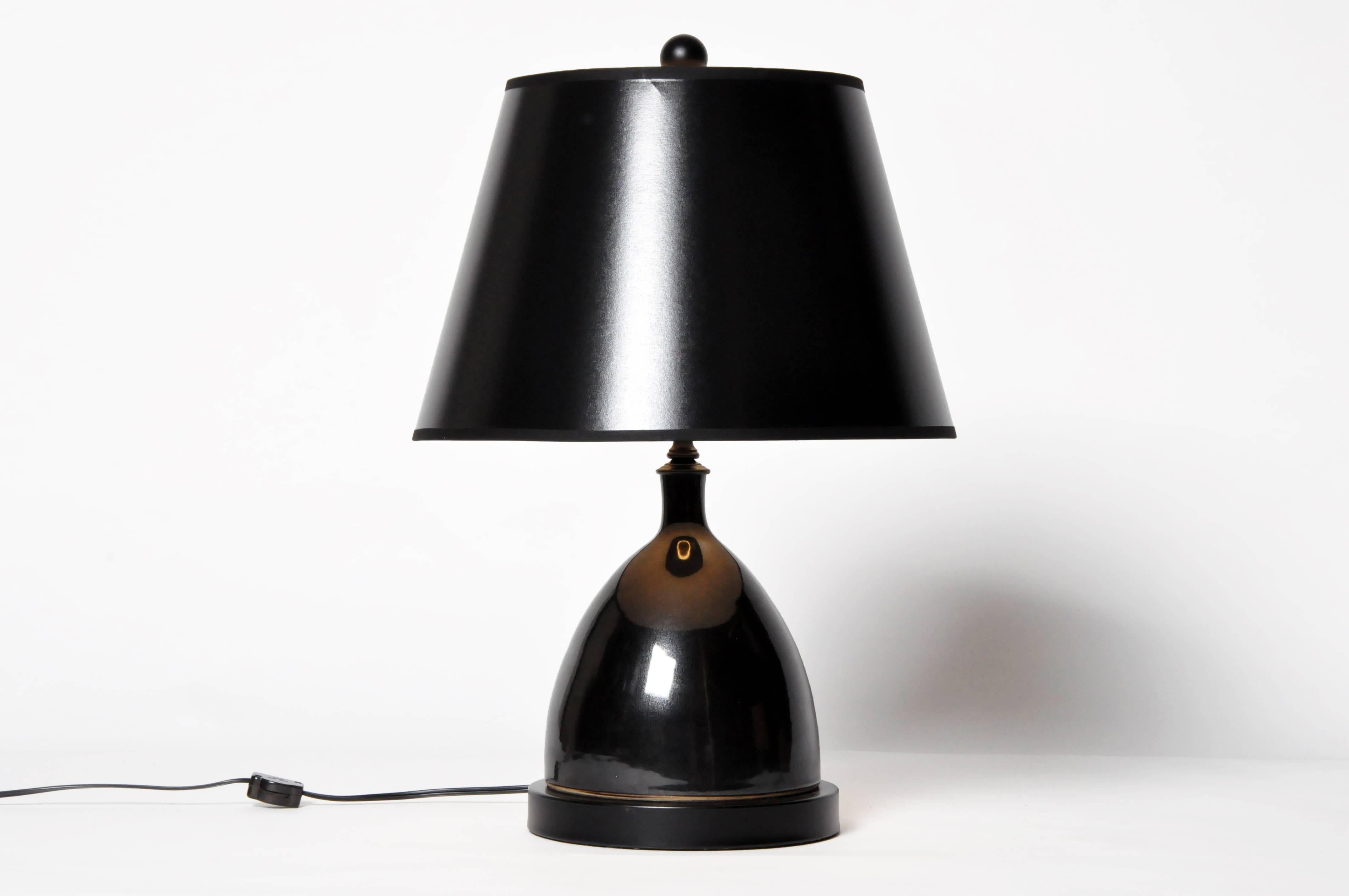 Black Ceramic Vase Lamp 2