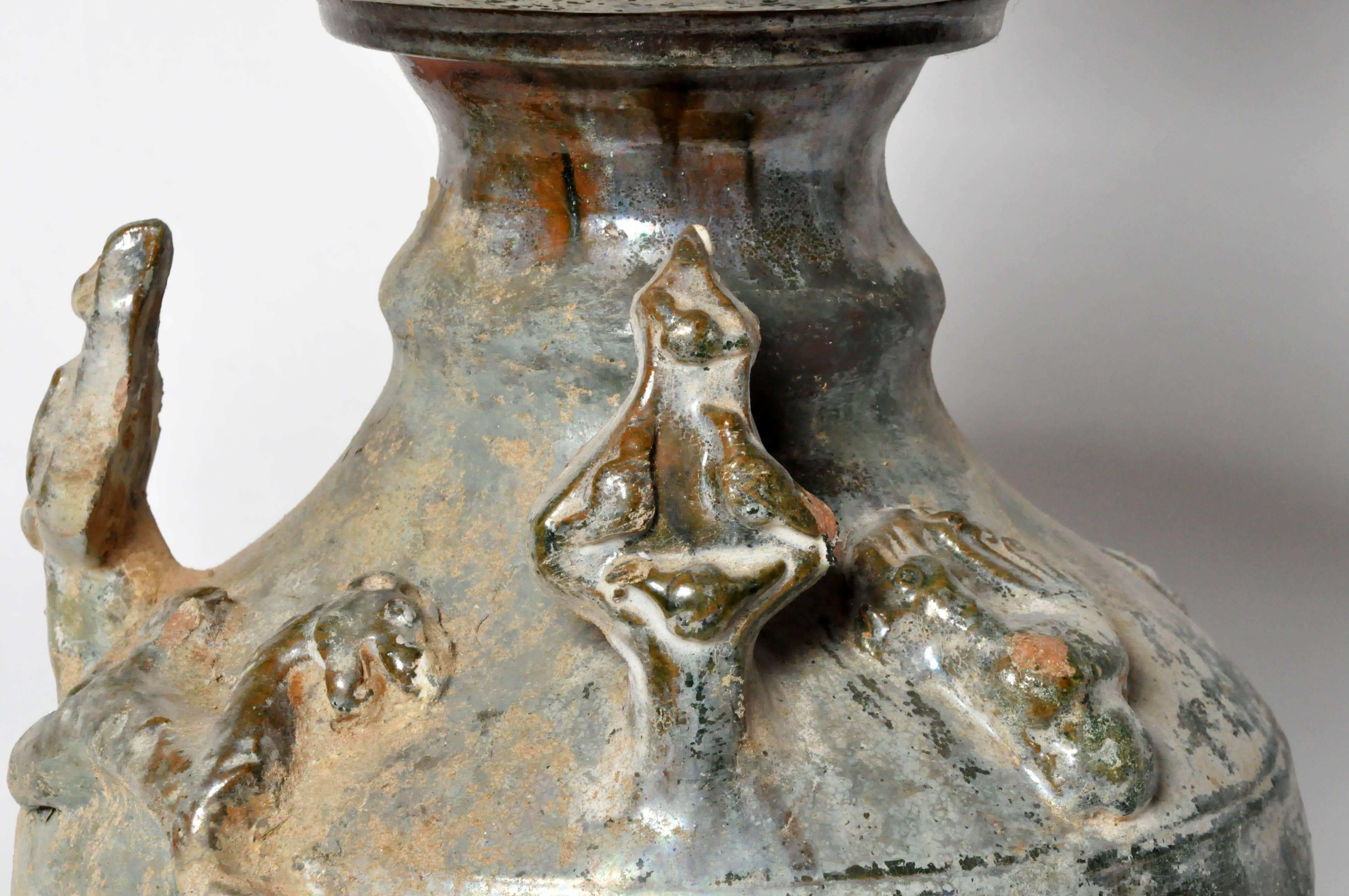 Han Dynasty Pottery Replica of an Oil Lamp 2