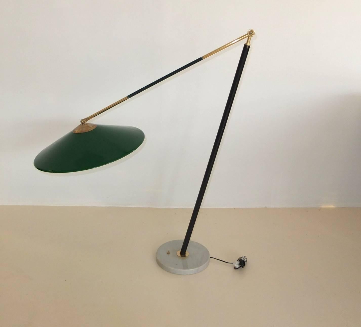 Italian Articulating Floor Lamp by Stilux Milano For Sale