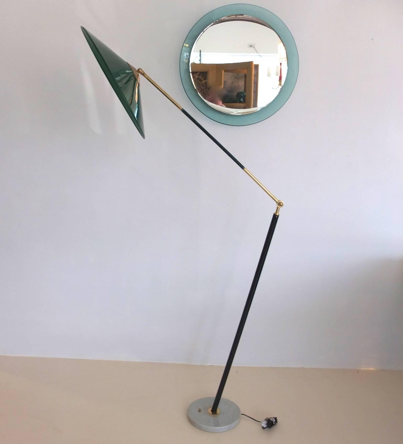 Articulating Floor Lamp by Stilux Milano In Excellent Condition For Sale In Hanover, MA