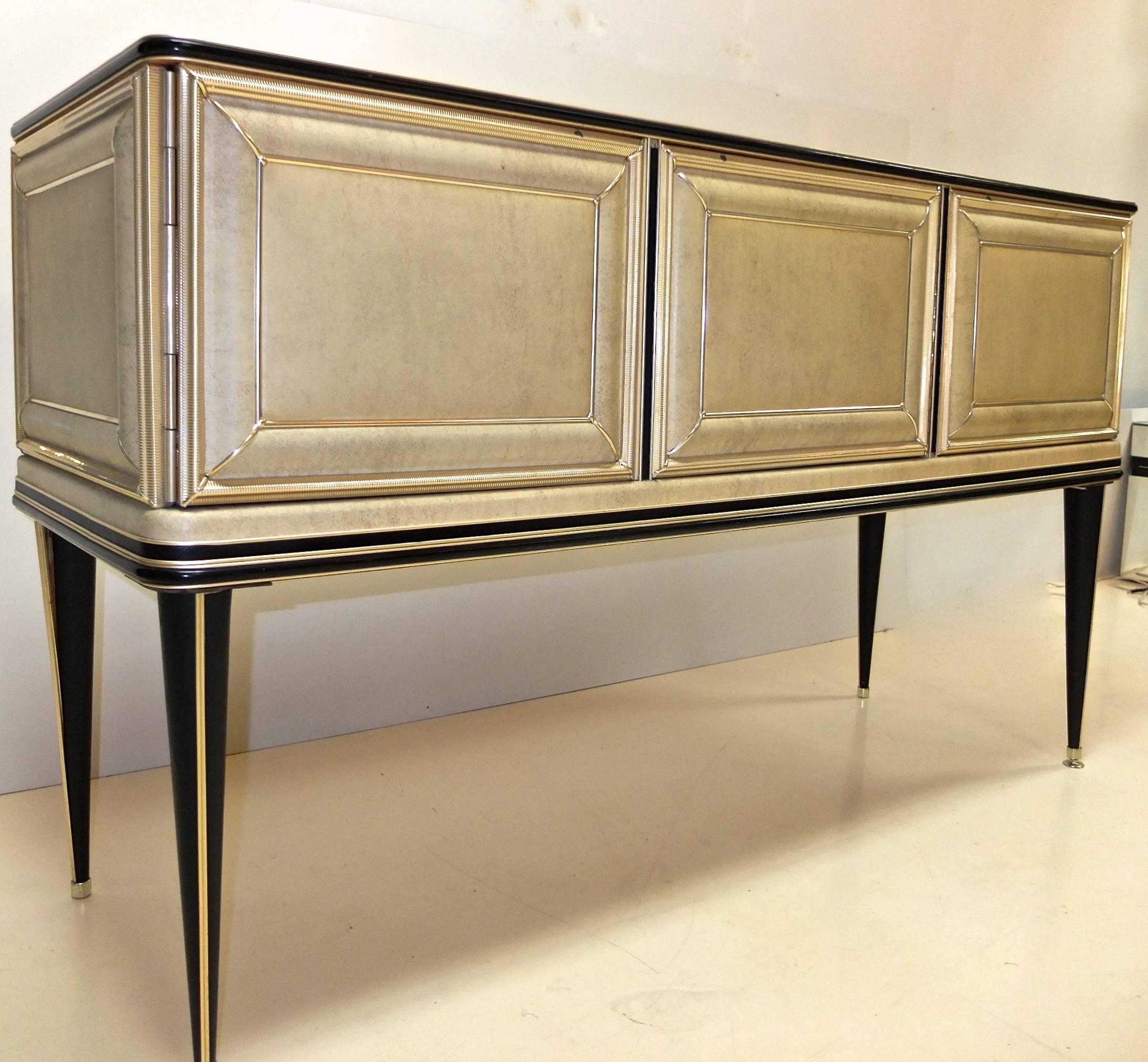 Umberto Mascagni Three-Door Sideboard In Excellent Condition In Hanover, MA