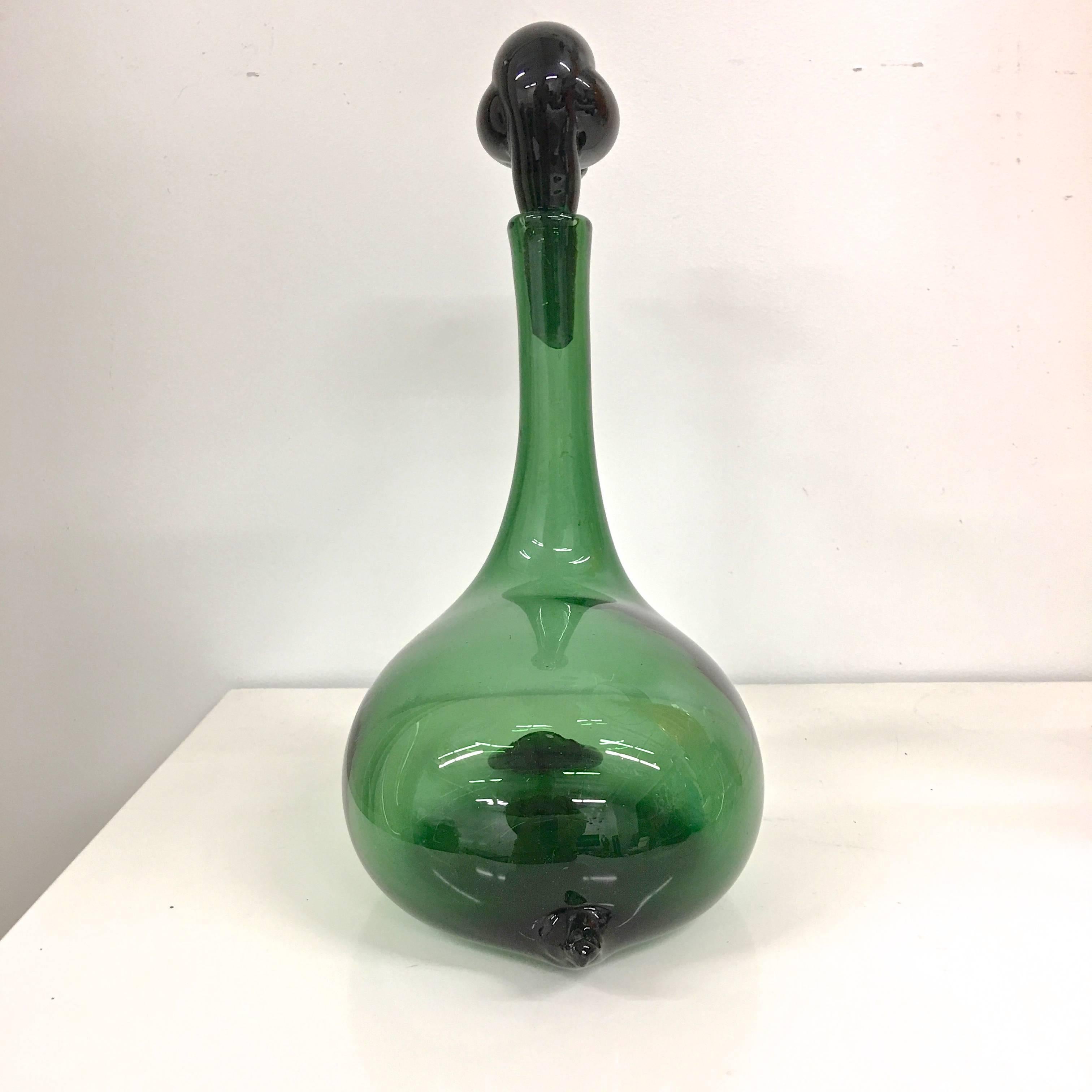 empoli glass decanter