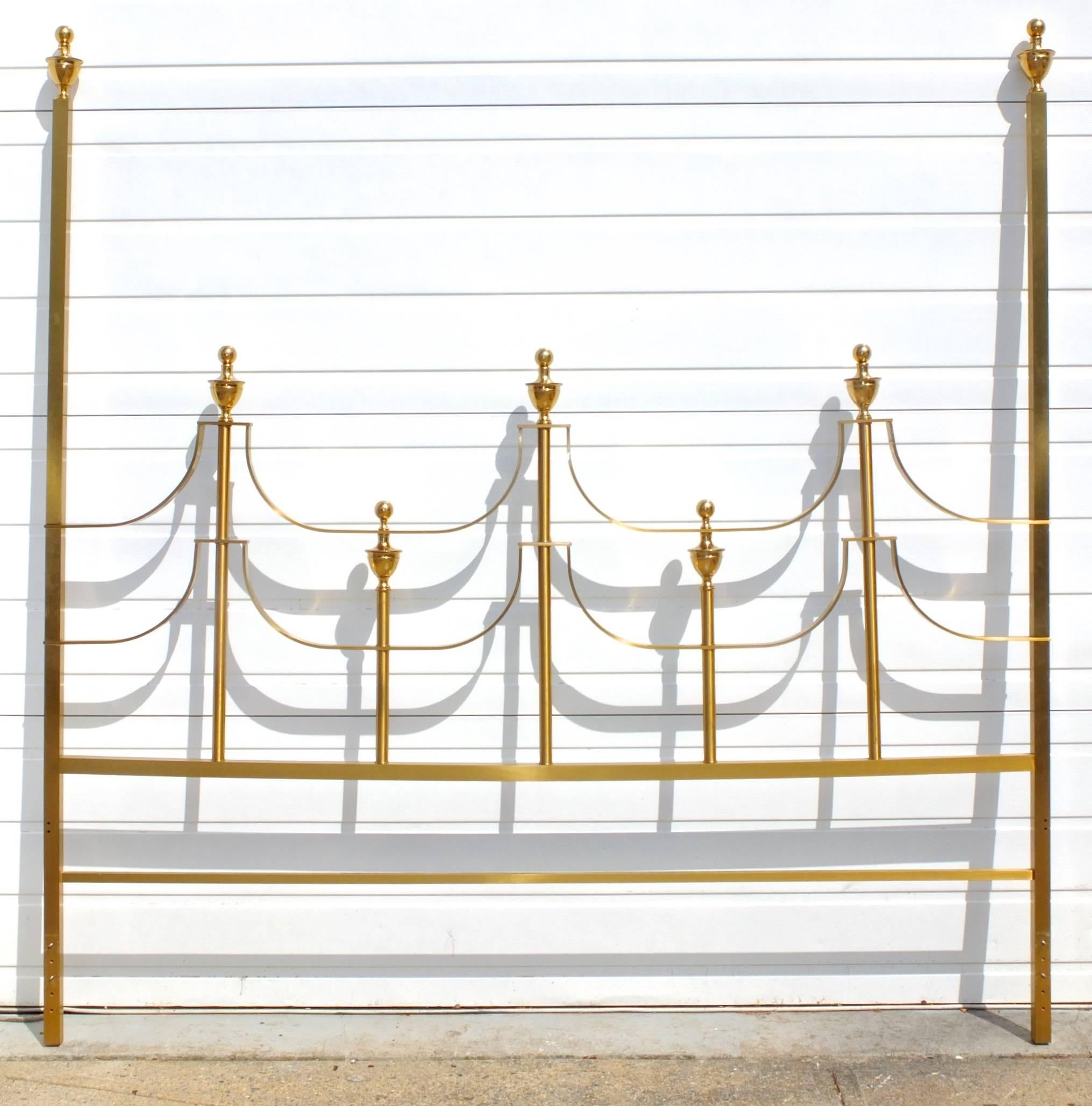 brass headboard king