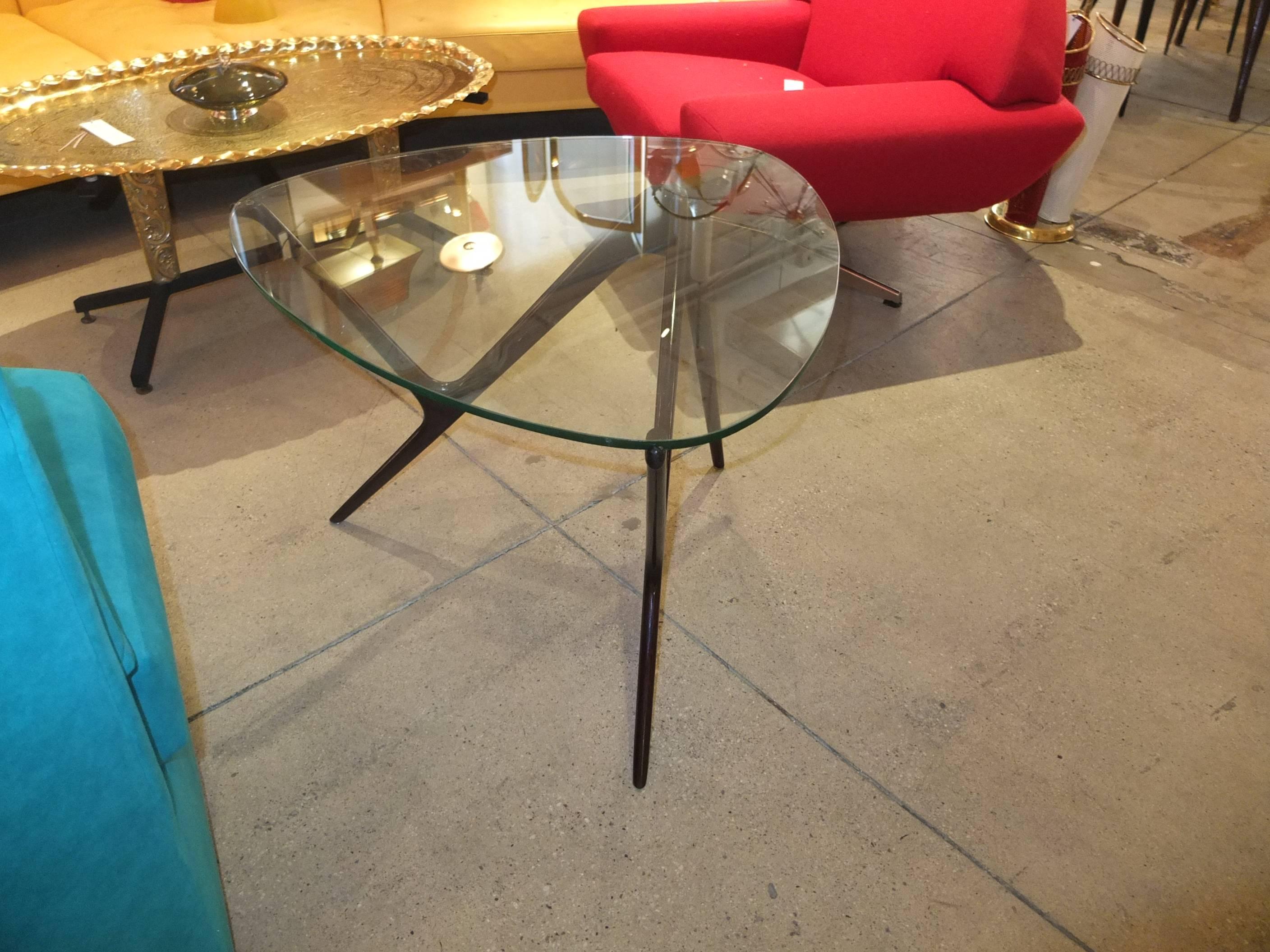 1950s Italian Occasional Table in the Style of Carlo Mollino For Sale 1