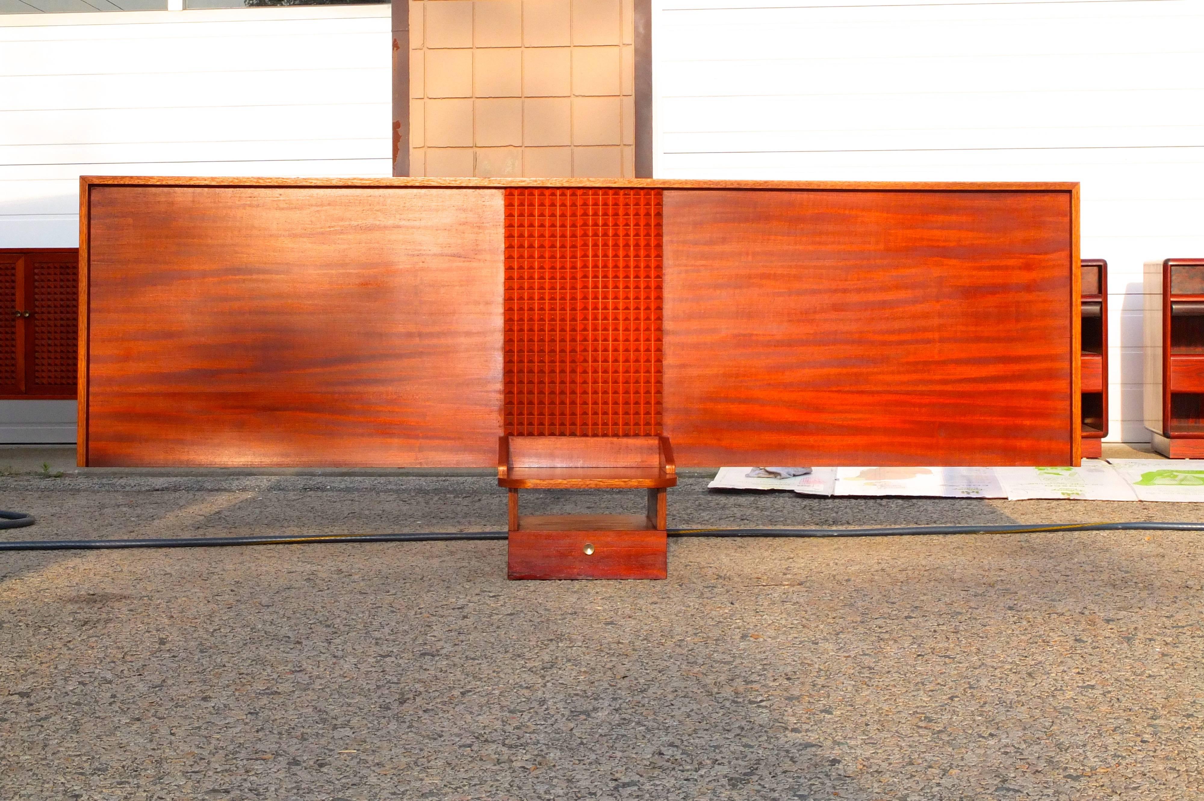 Mid-20th Century Mid-Century Modern Double Twin Headboard