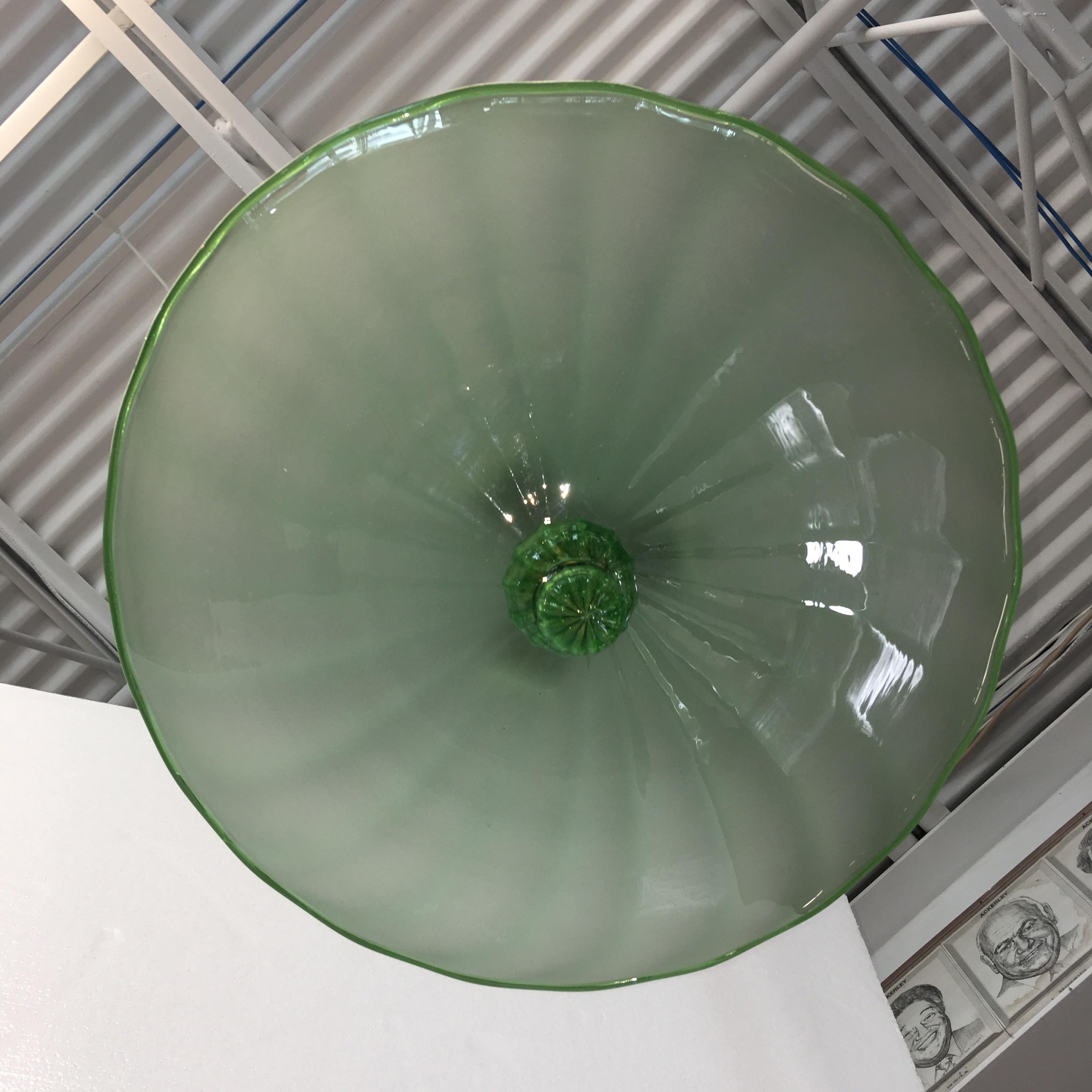 1960s Green Murano Glass Chandelier 12