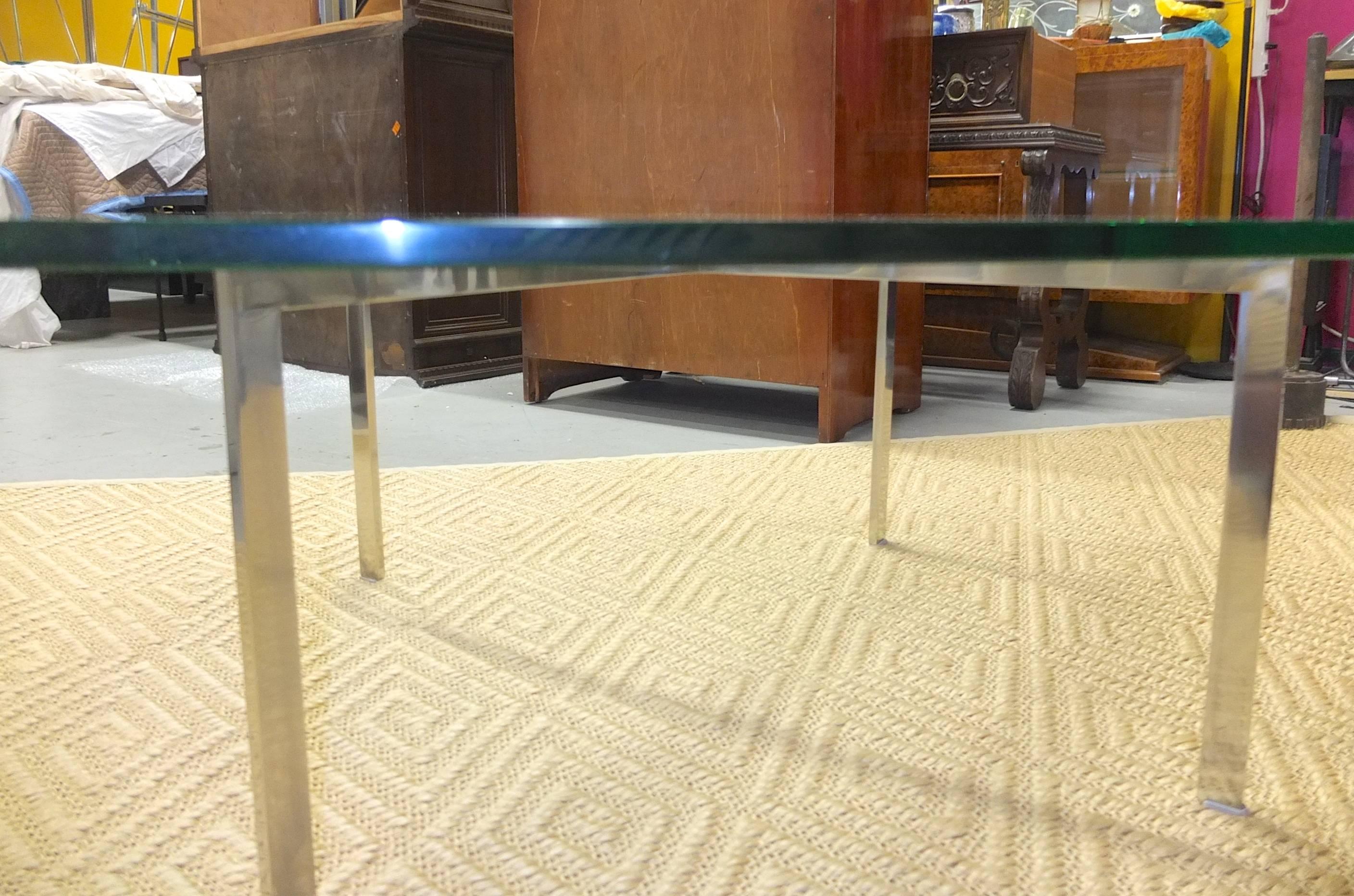 Mies van der Rohe Barcelona Table Polished Stainless KP Knoll 1